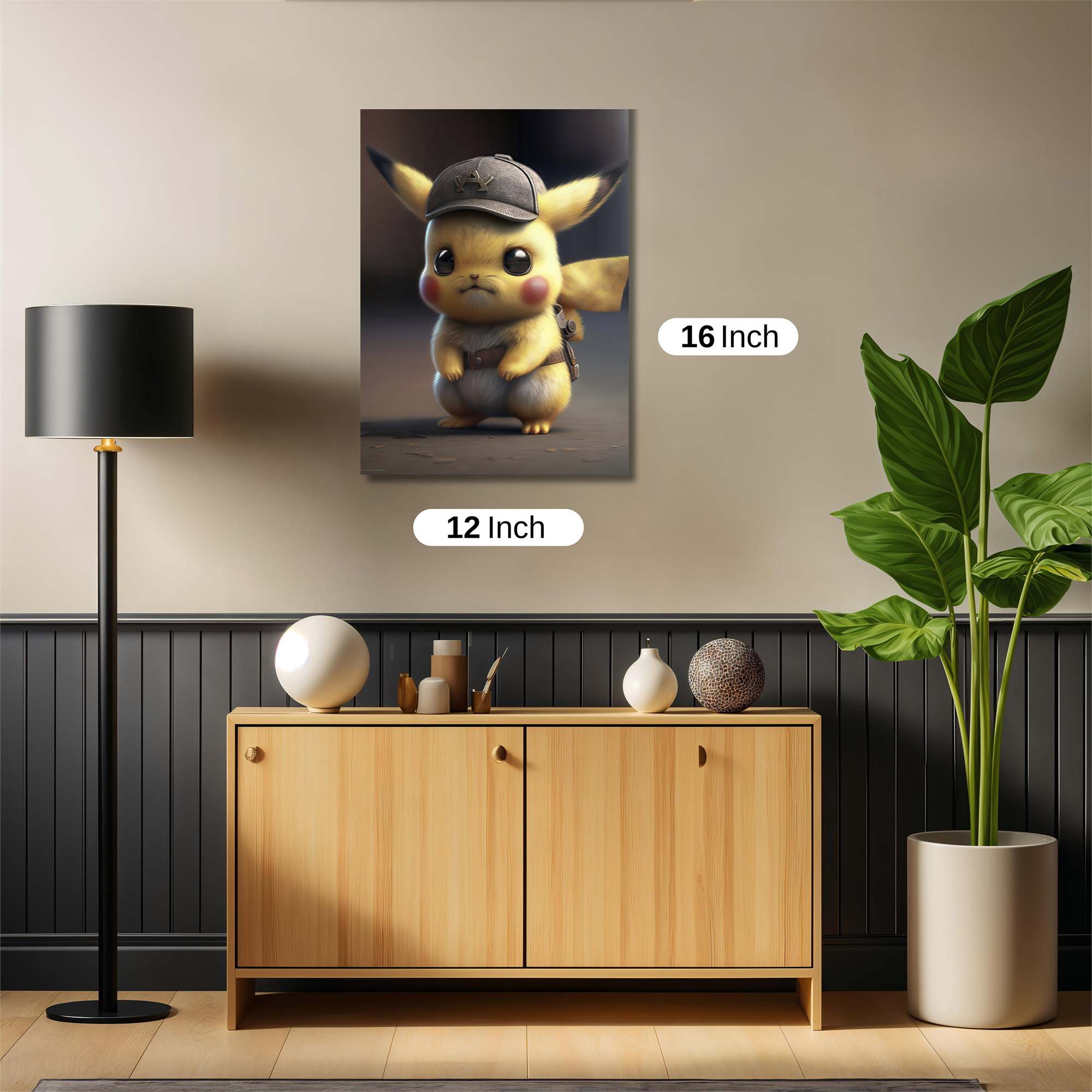 Pikachu Detective Safe Wall Magnetic / M