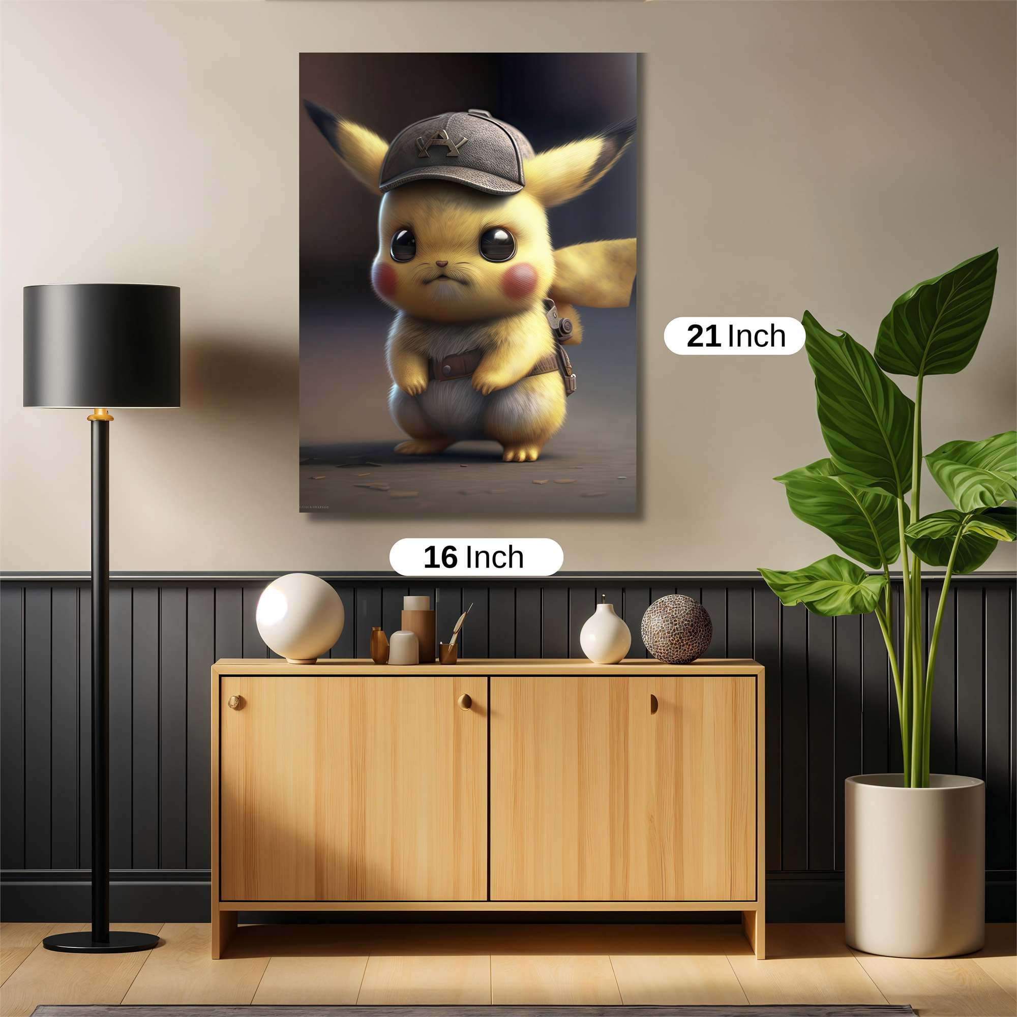Pikachu Detective Safe Wall Magnetic / M