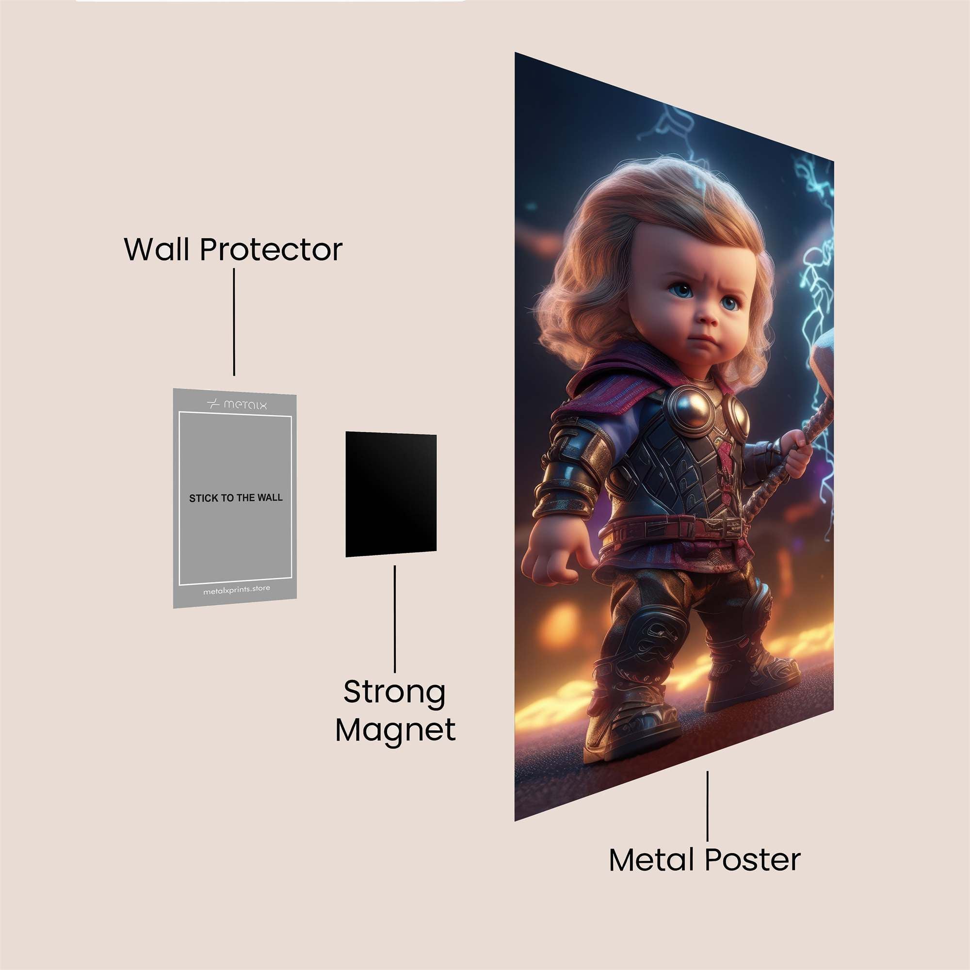 Thor Triumphant Safe Wall Magnetic / M