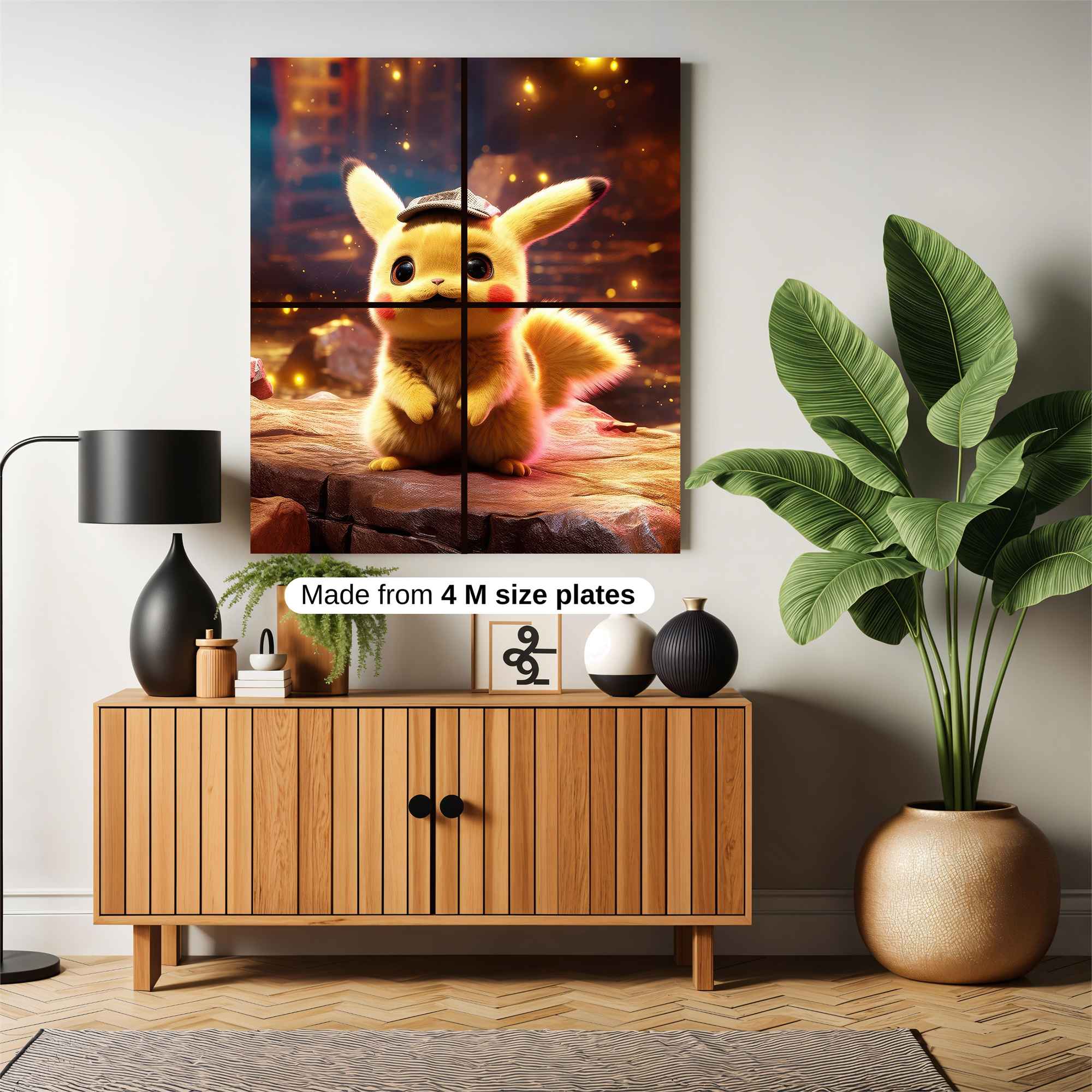 Pikachu Detective Safe Wall Magnetic / M