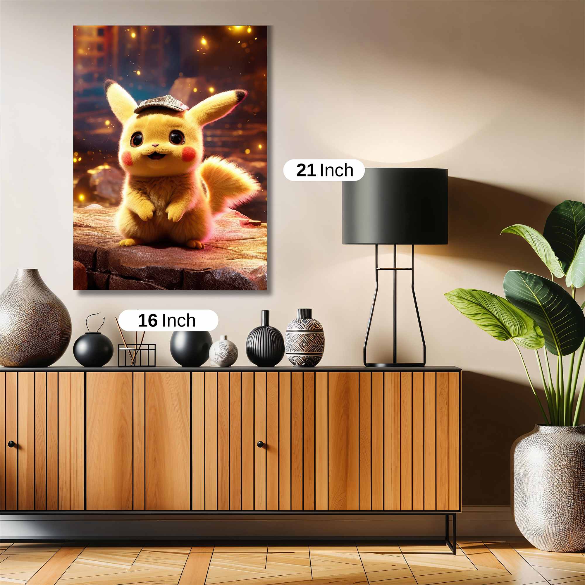 Pikachu Detective Safe Wall Magnetic / M