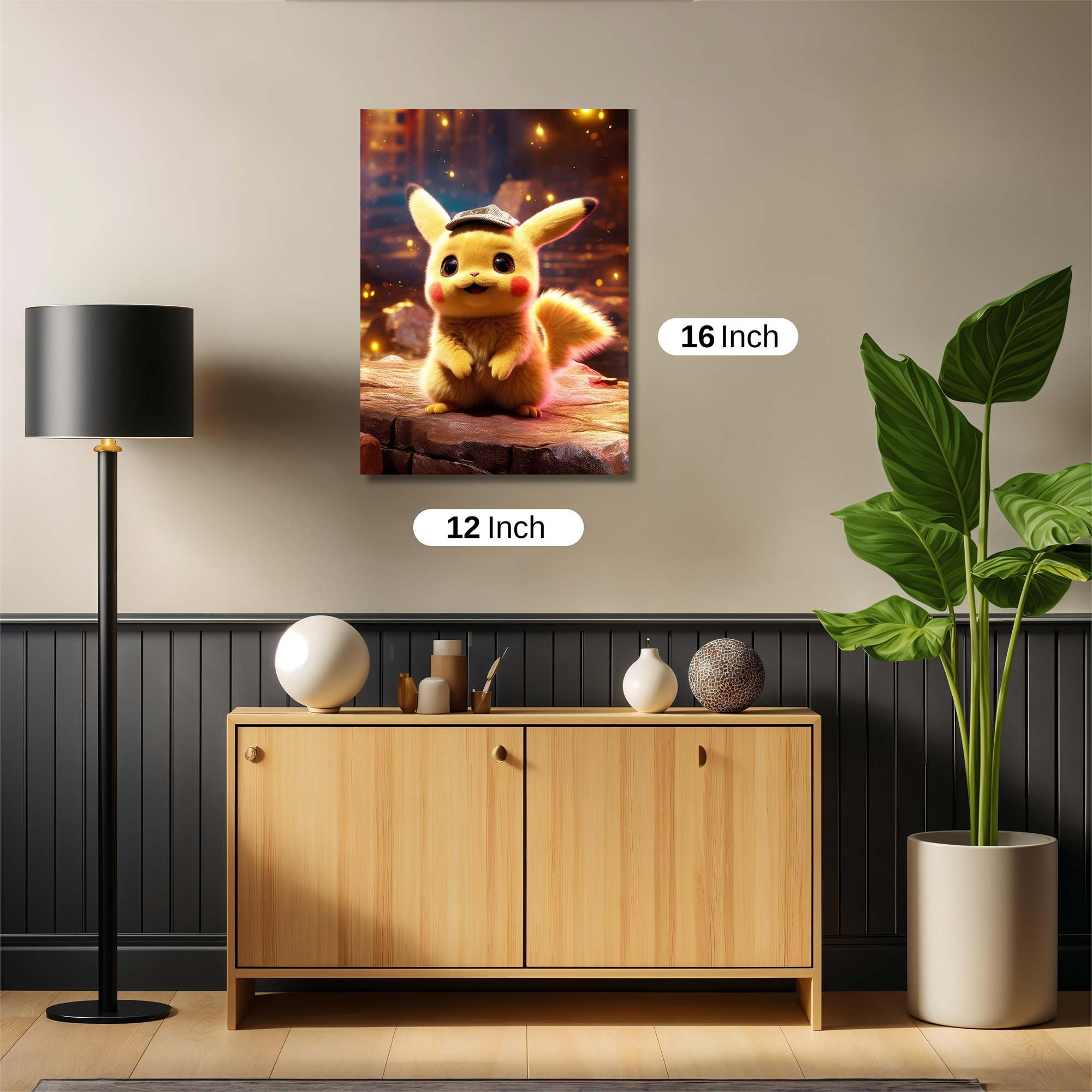 Pikachu Detective Safe Wall Magnetic / M