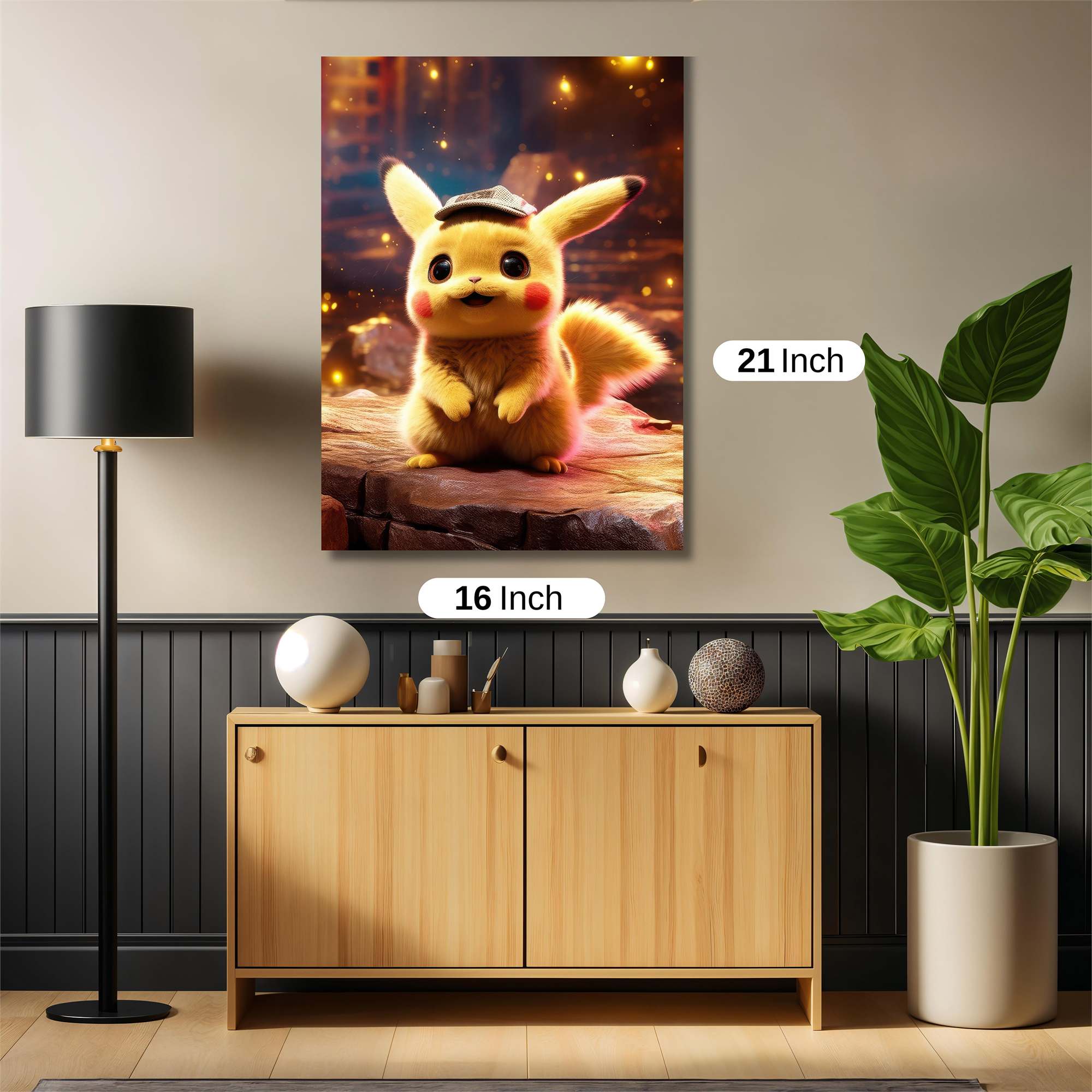 Pikachu Detective Safe Wall Magnetic / M