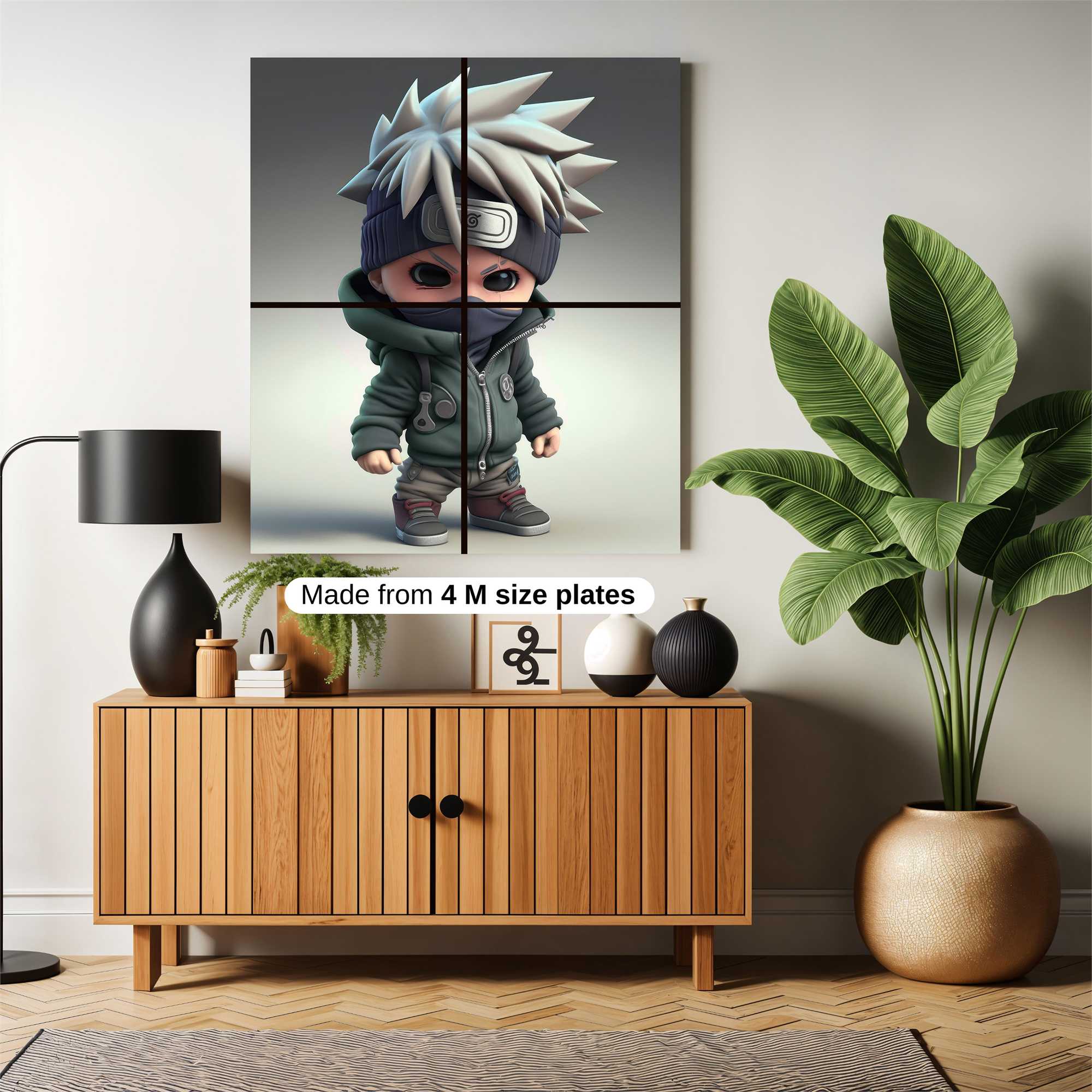Kakashi Chibi Safe Wall Magnetic / M