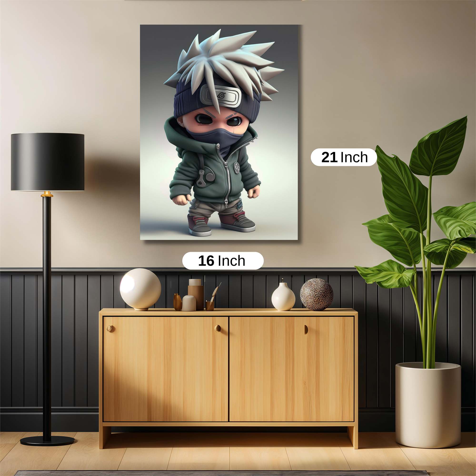 Kakashi Chibi Safe Wall Magnetic / M