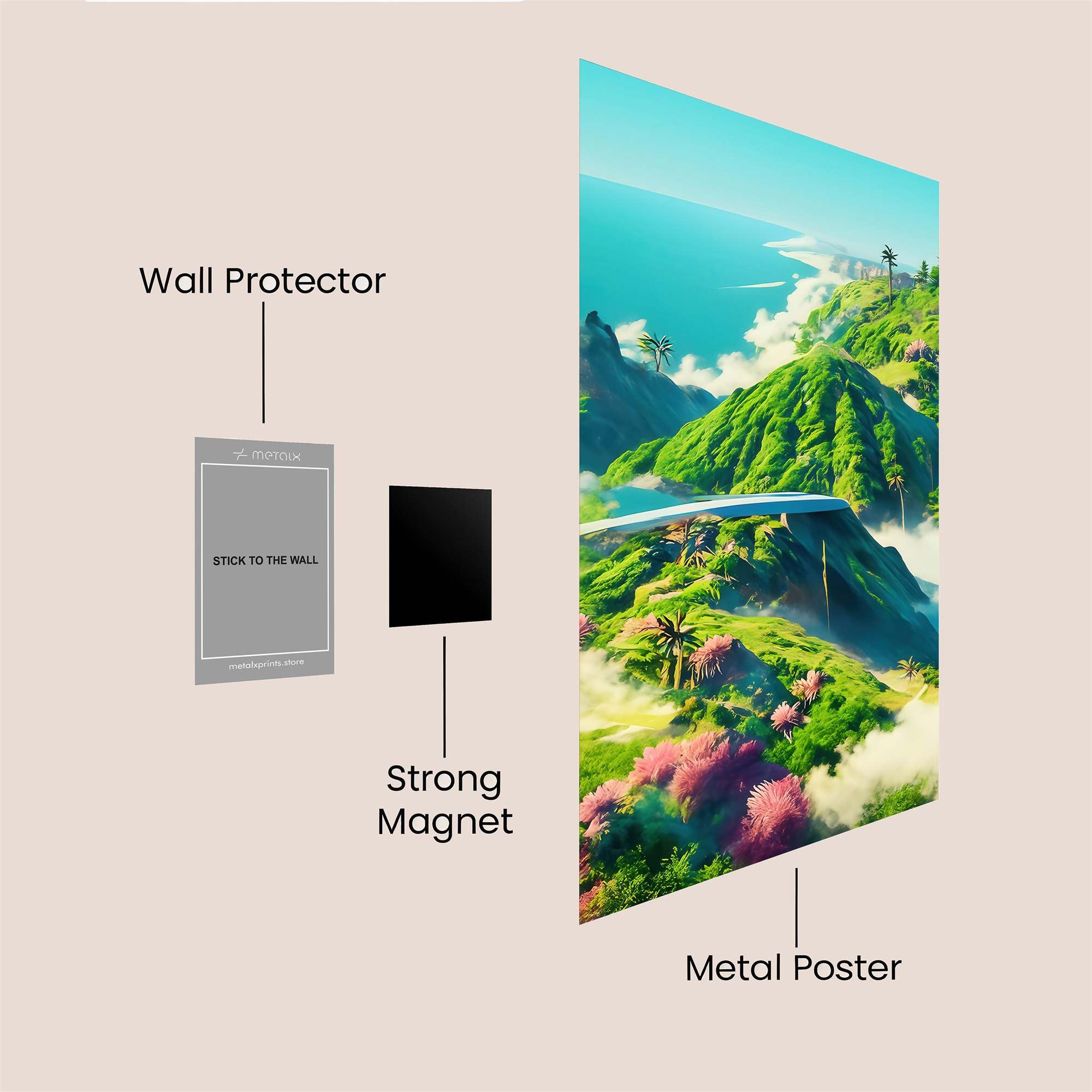 Island Serenity Safe Wall Magnetic / M
