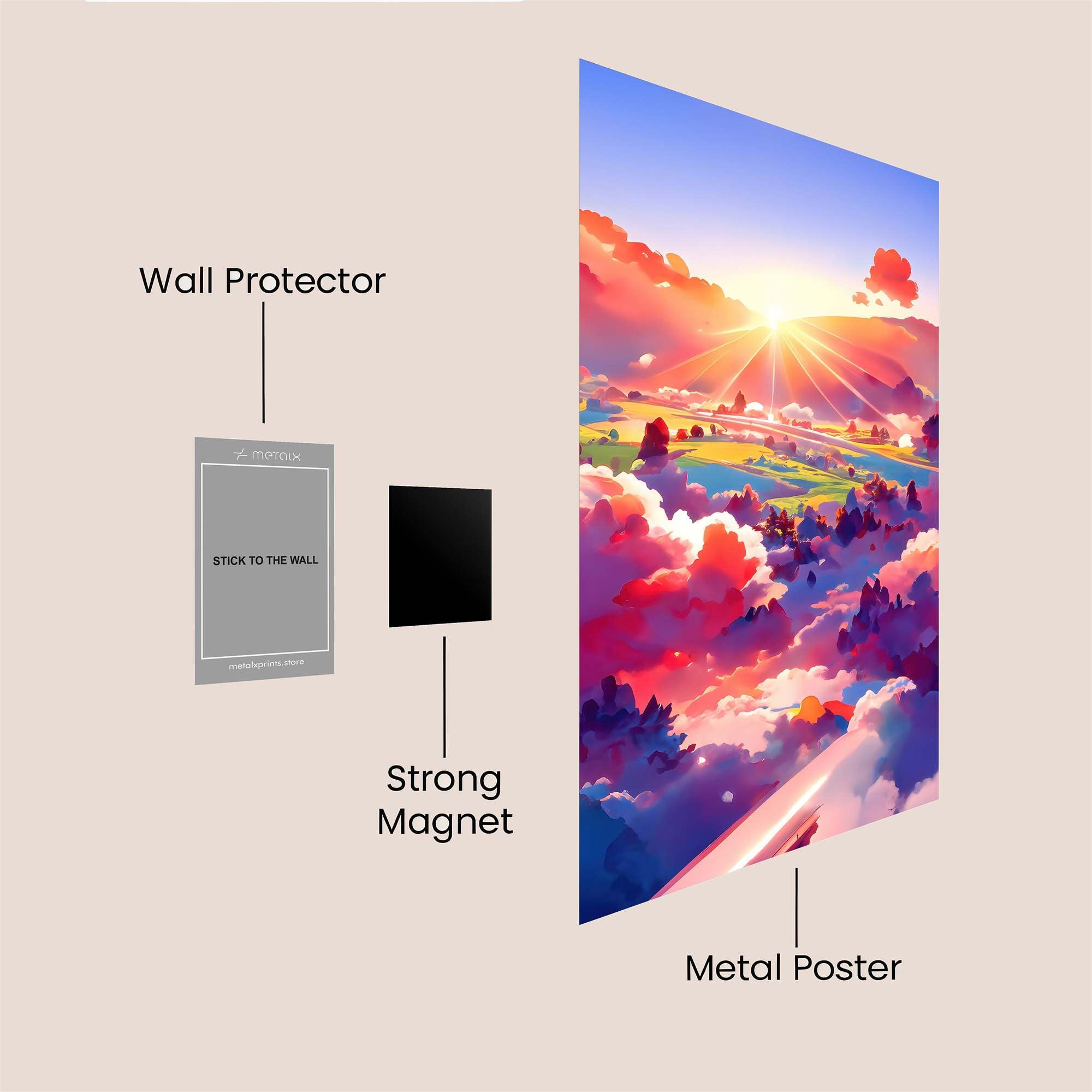 Sunrise Serenity Safe Wall Magnetic / M