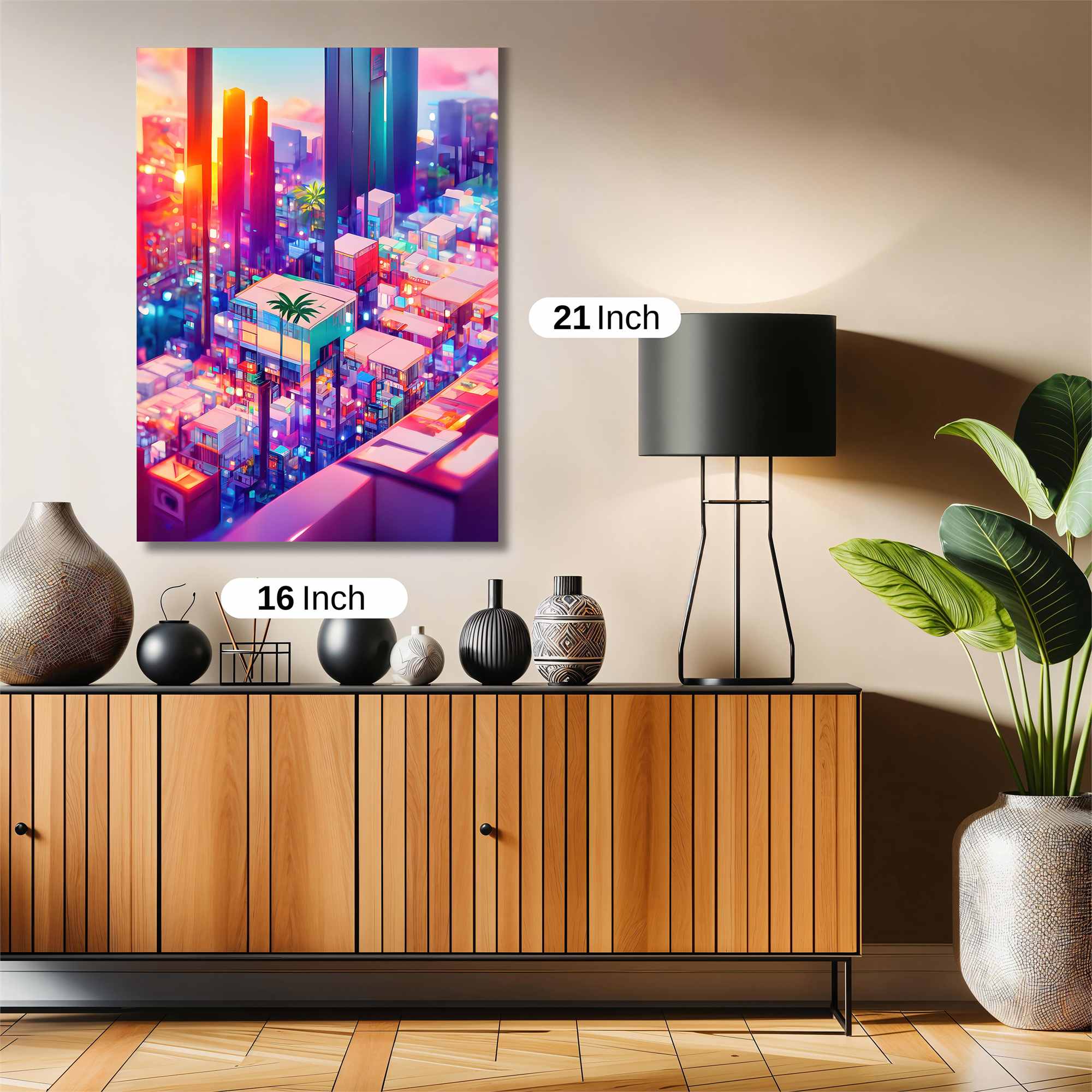 Neon Serenity Safe Wall Magnetic / M