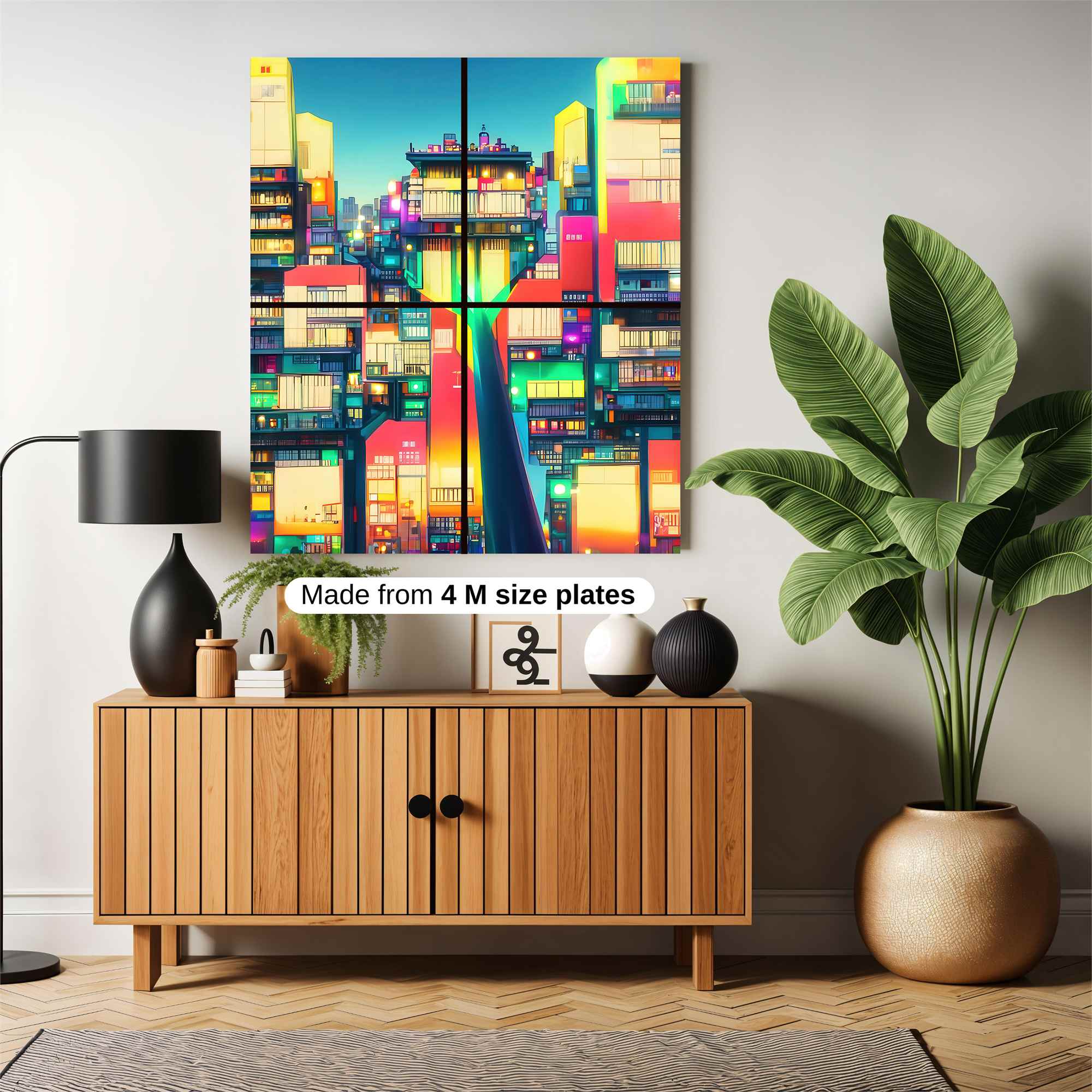 Neon Dreamscape Safe Wall Magnetic / M