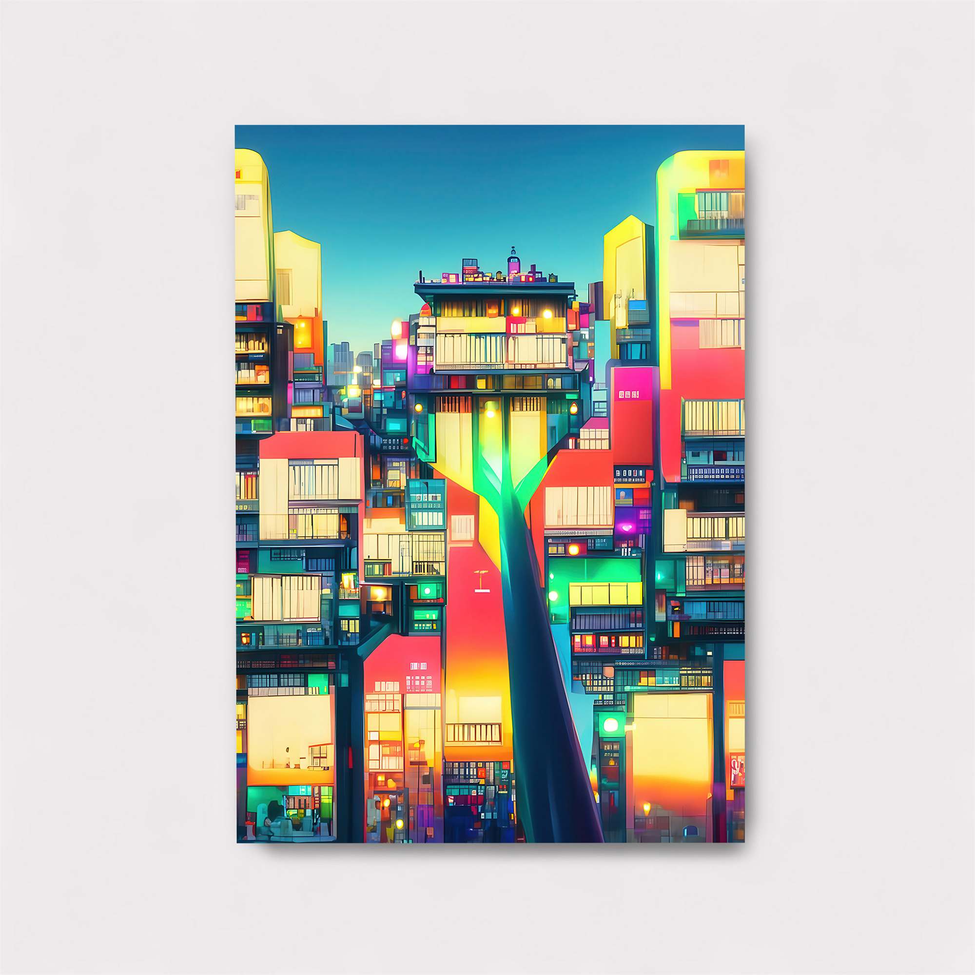 Neon Dreamscape Safe Wall Magnetic / M