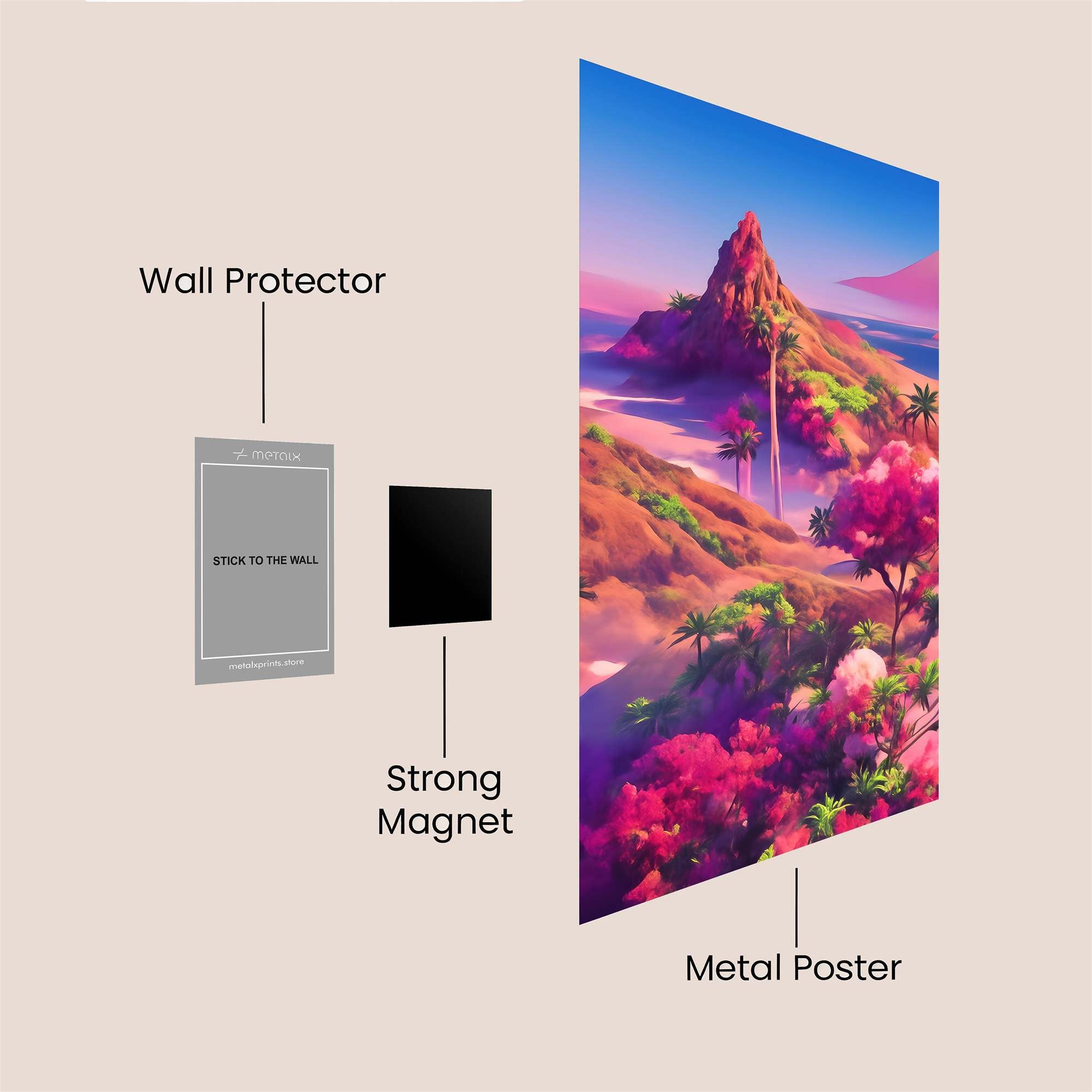 Island Serenity Safe Wall Magnetic / M