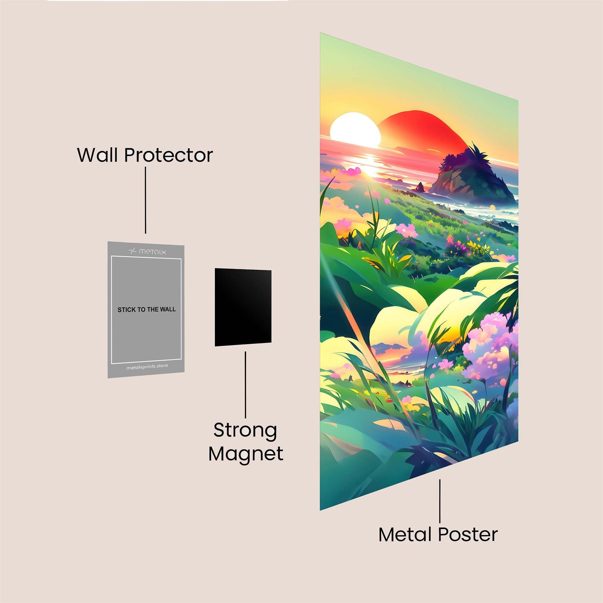 Sunrise Serenity Safe Wall Magnetic / M