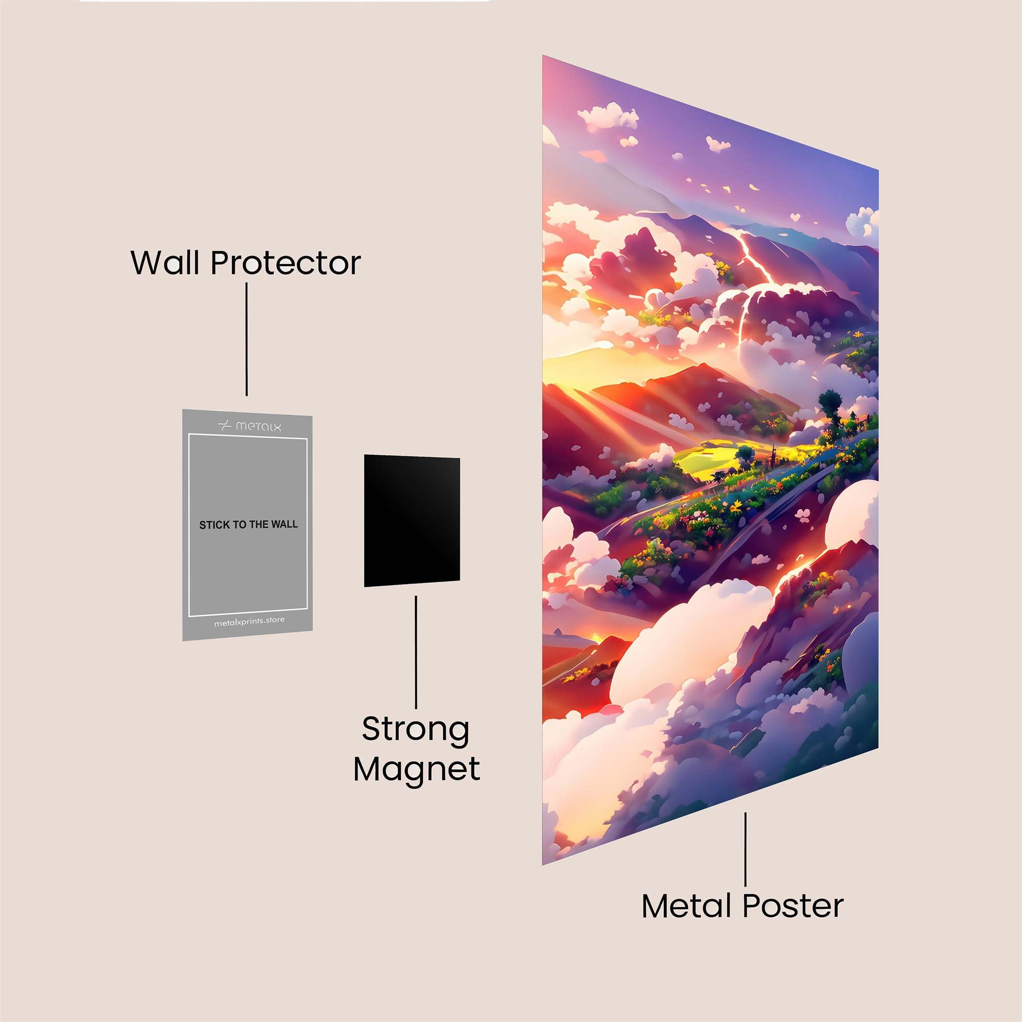 Sunrise Serenity Safe Wall Magnetic / M