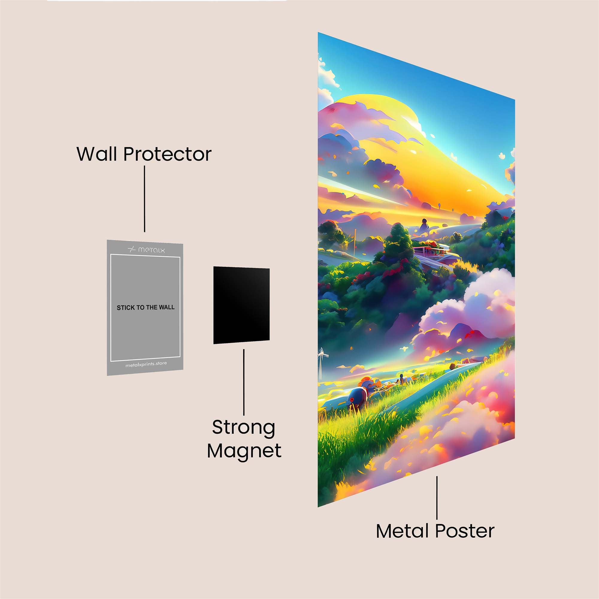Sunset Serenity Safe Wall Magnetic / M
