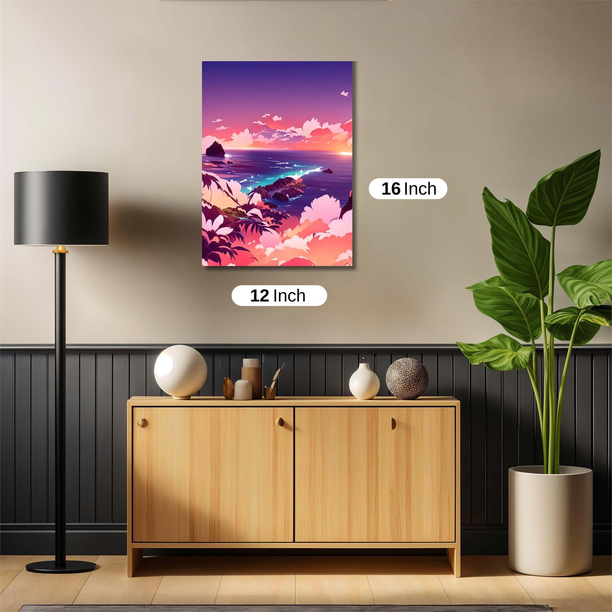 Sunset Serenity Safe Wall Magnetic / M