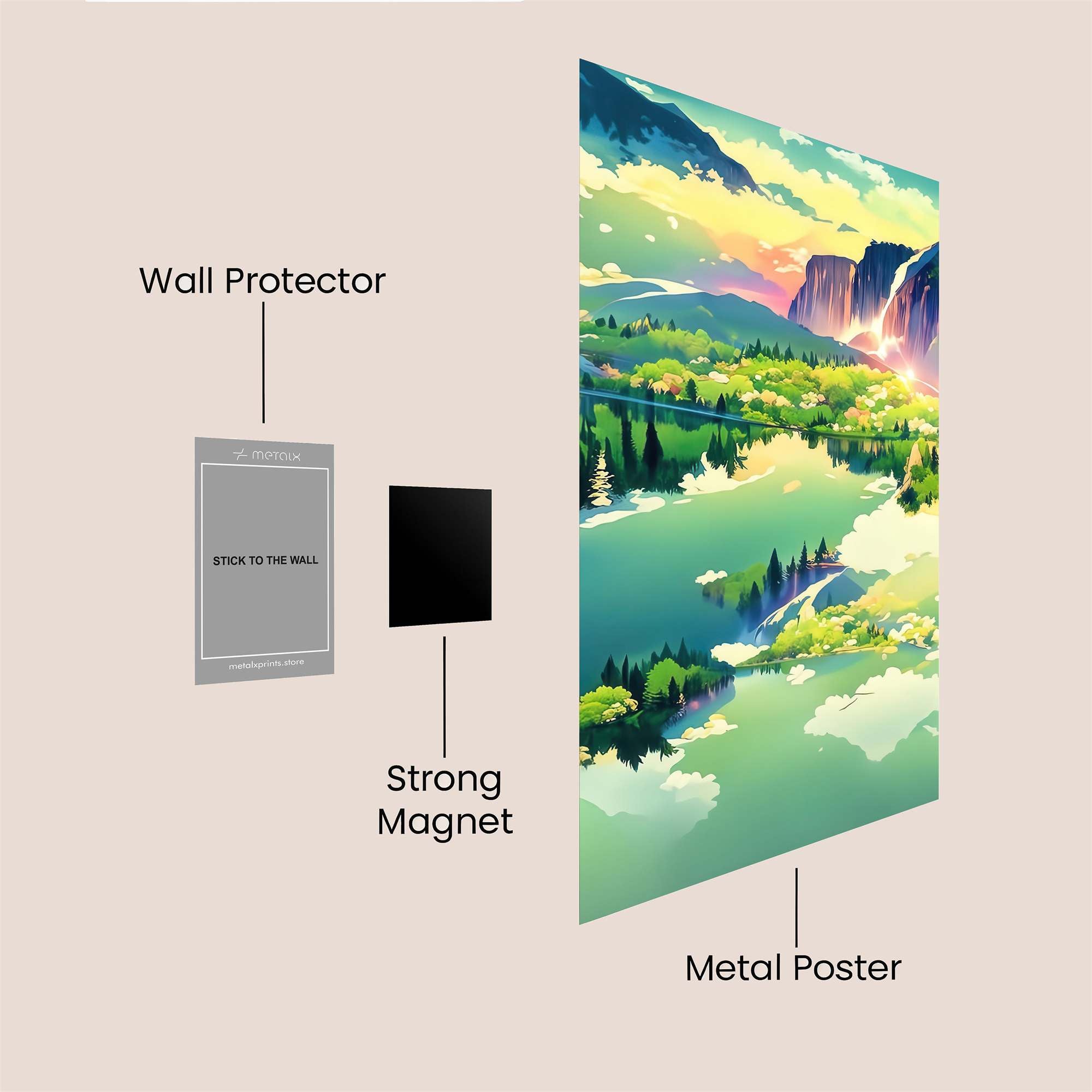 Sunrise Serenity Safe Wall Magnetic / M