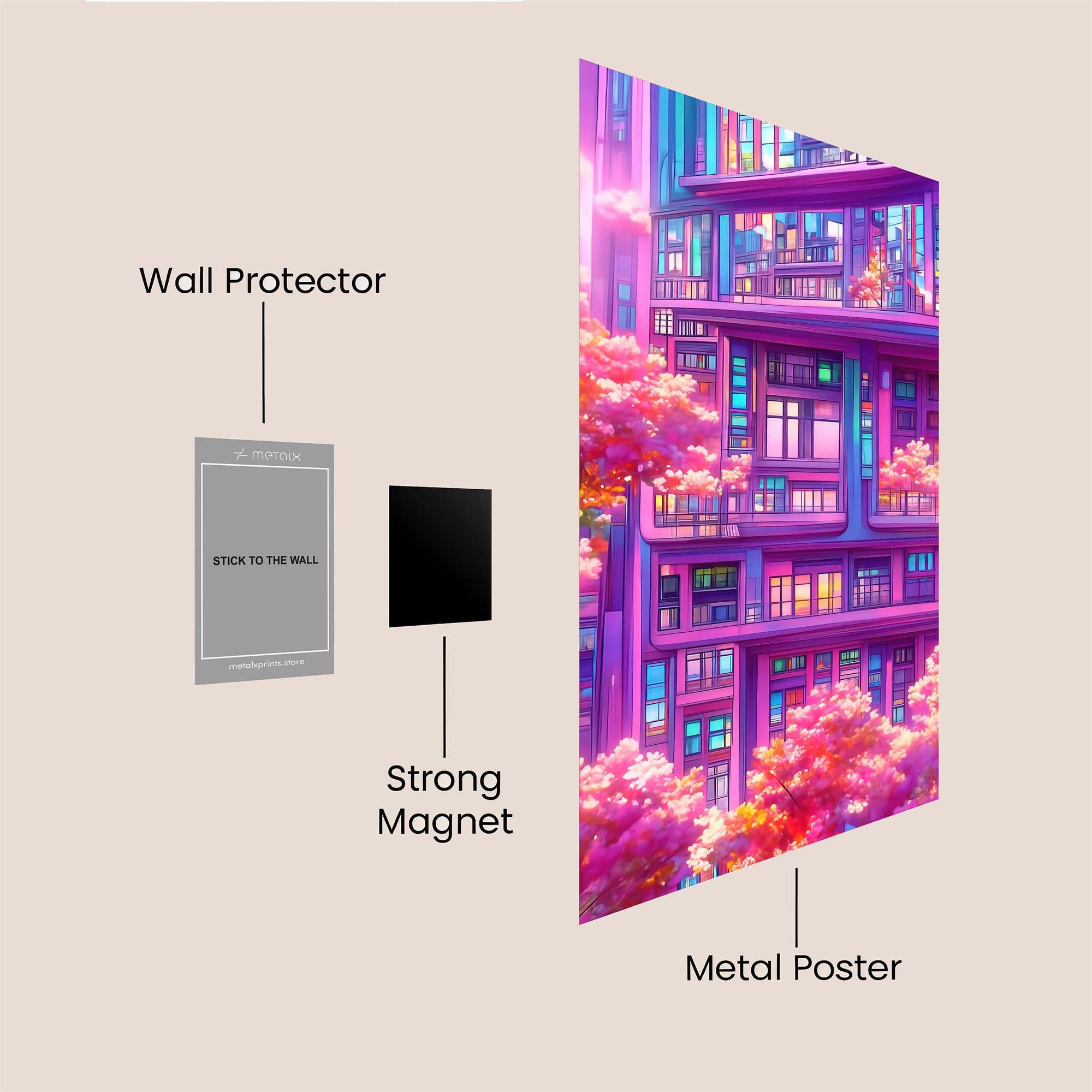 Urban Serenity Safe Wall Magnetic / M