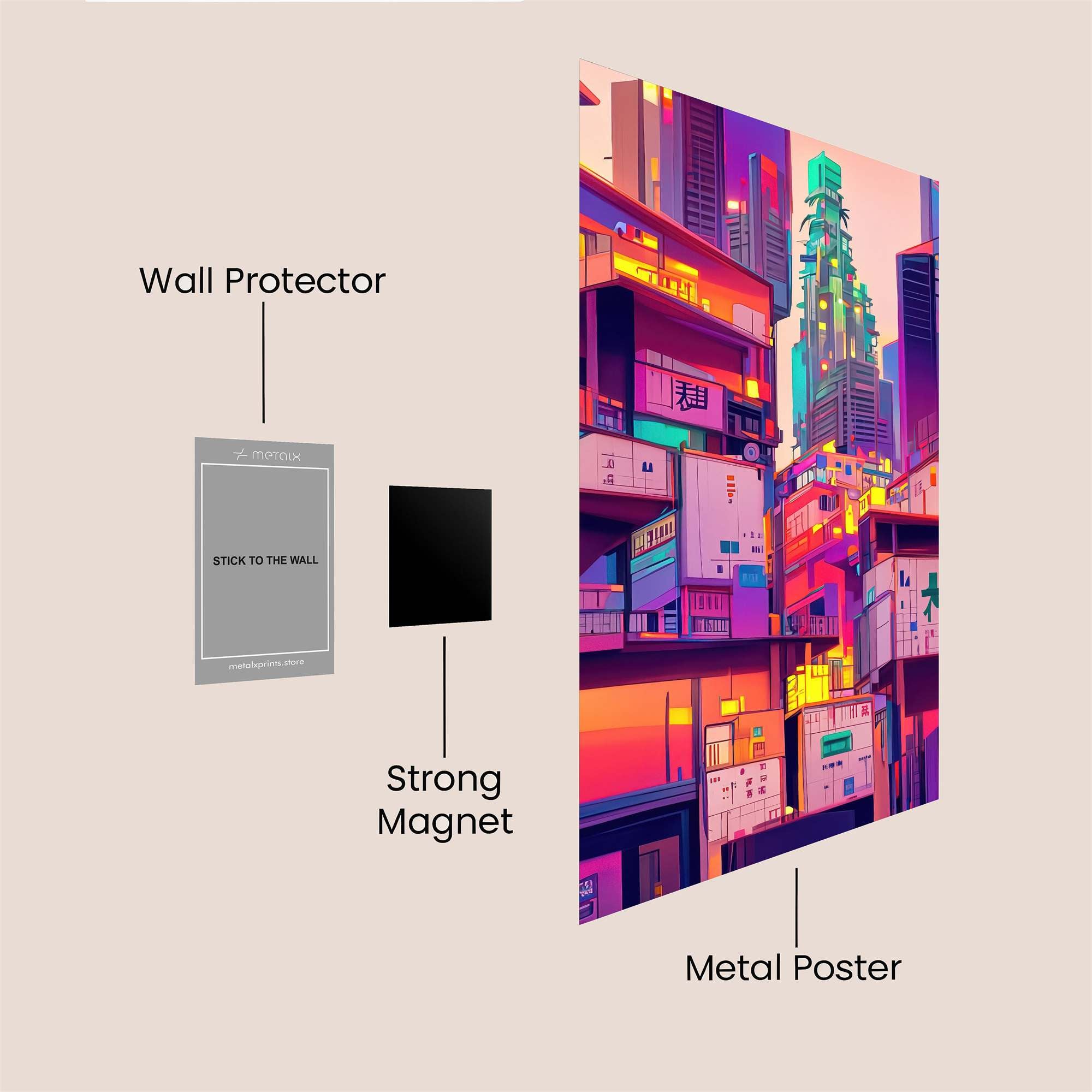 Mystic Glow Safe Wall Magnetic / M
