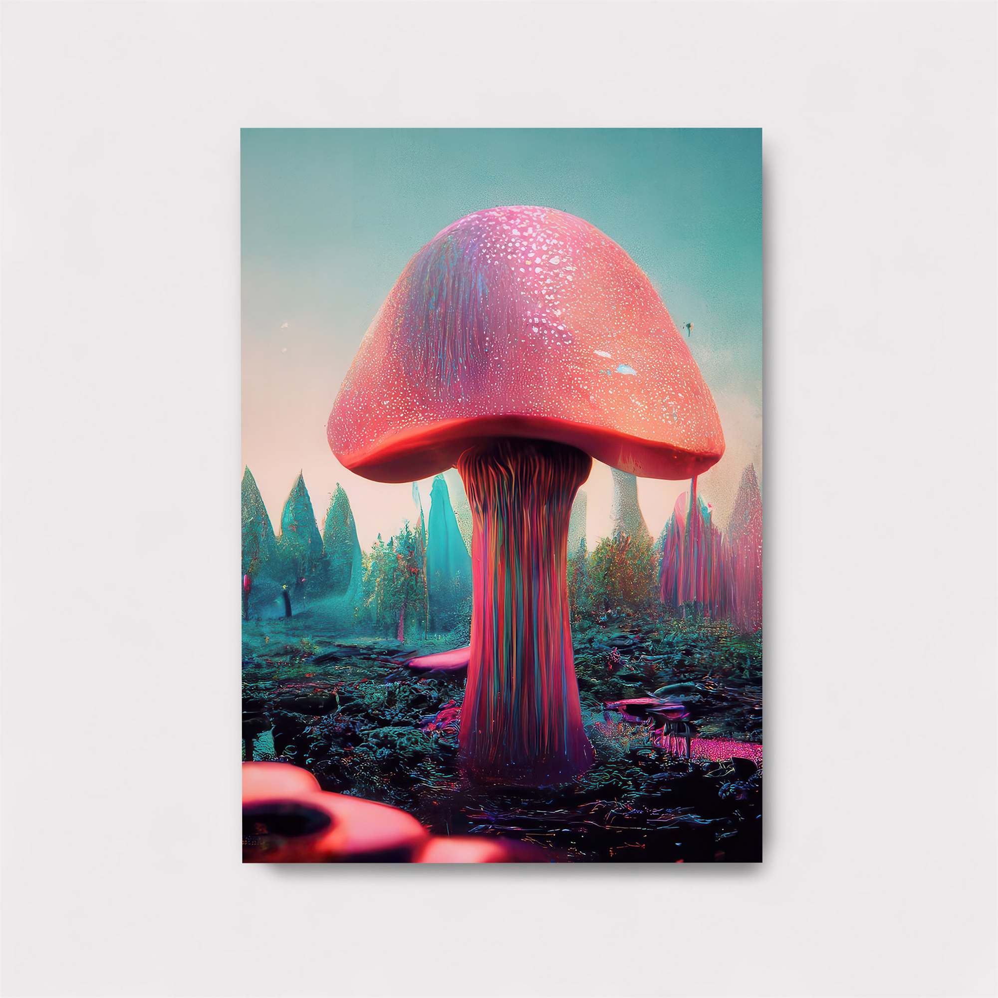 Mushroom Dreamscape Safe Wall Magnetic / M