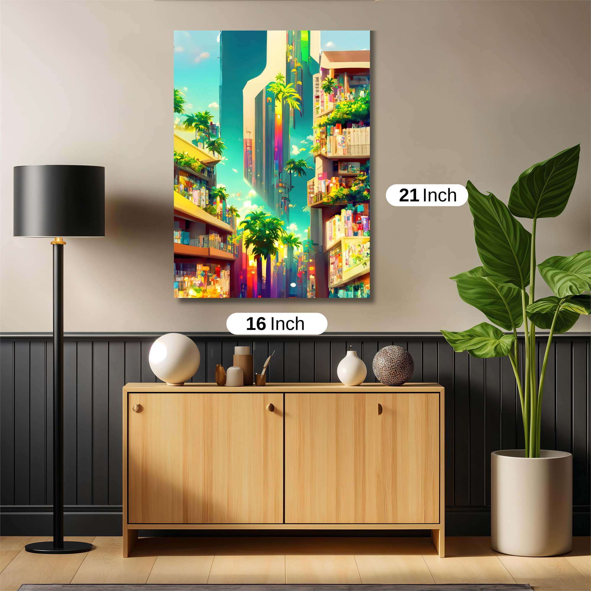 Neon Oasis Safe Wall Magnetic / M