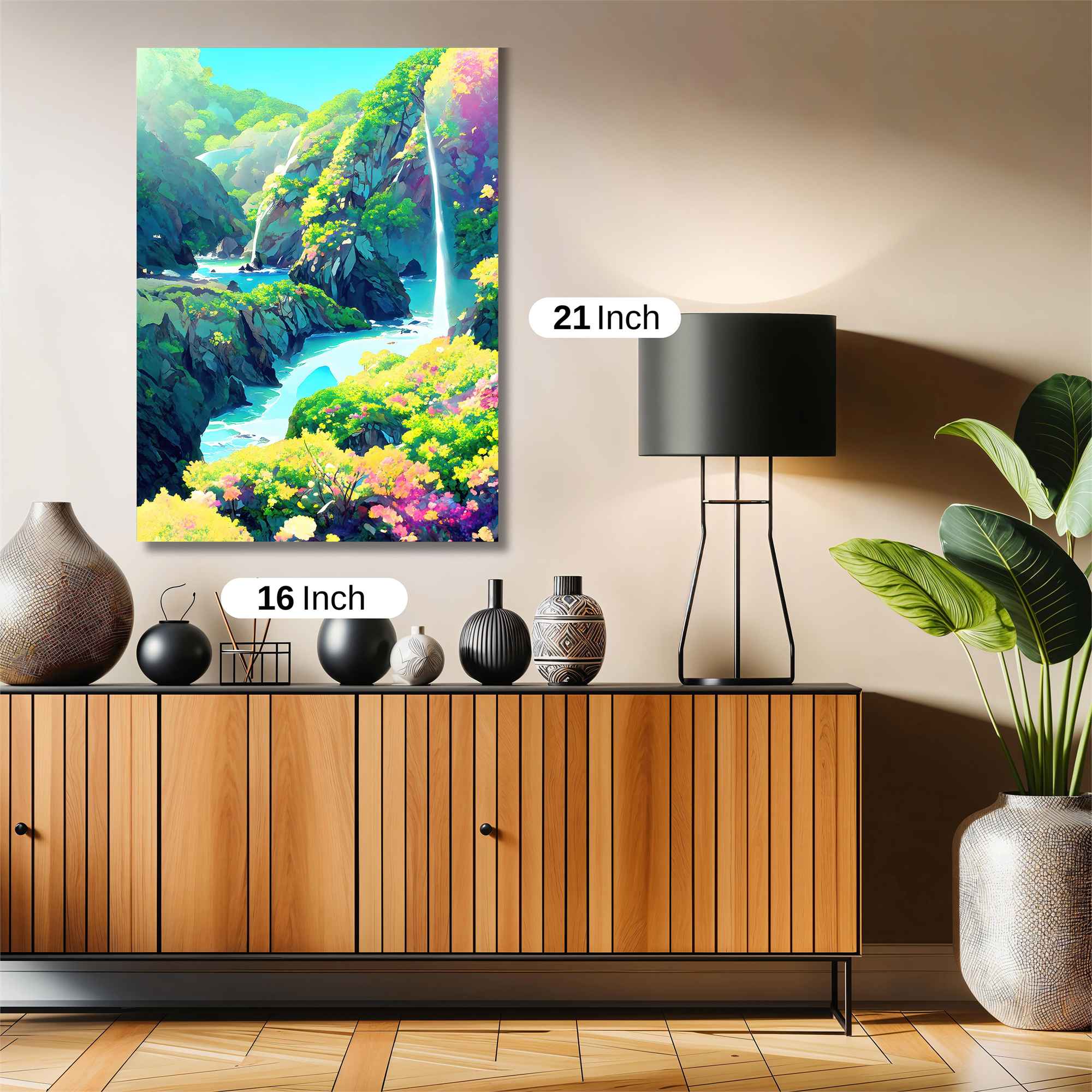 Waterfall Serenity Safe Wall Magnetic / M