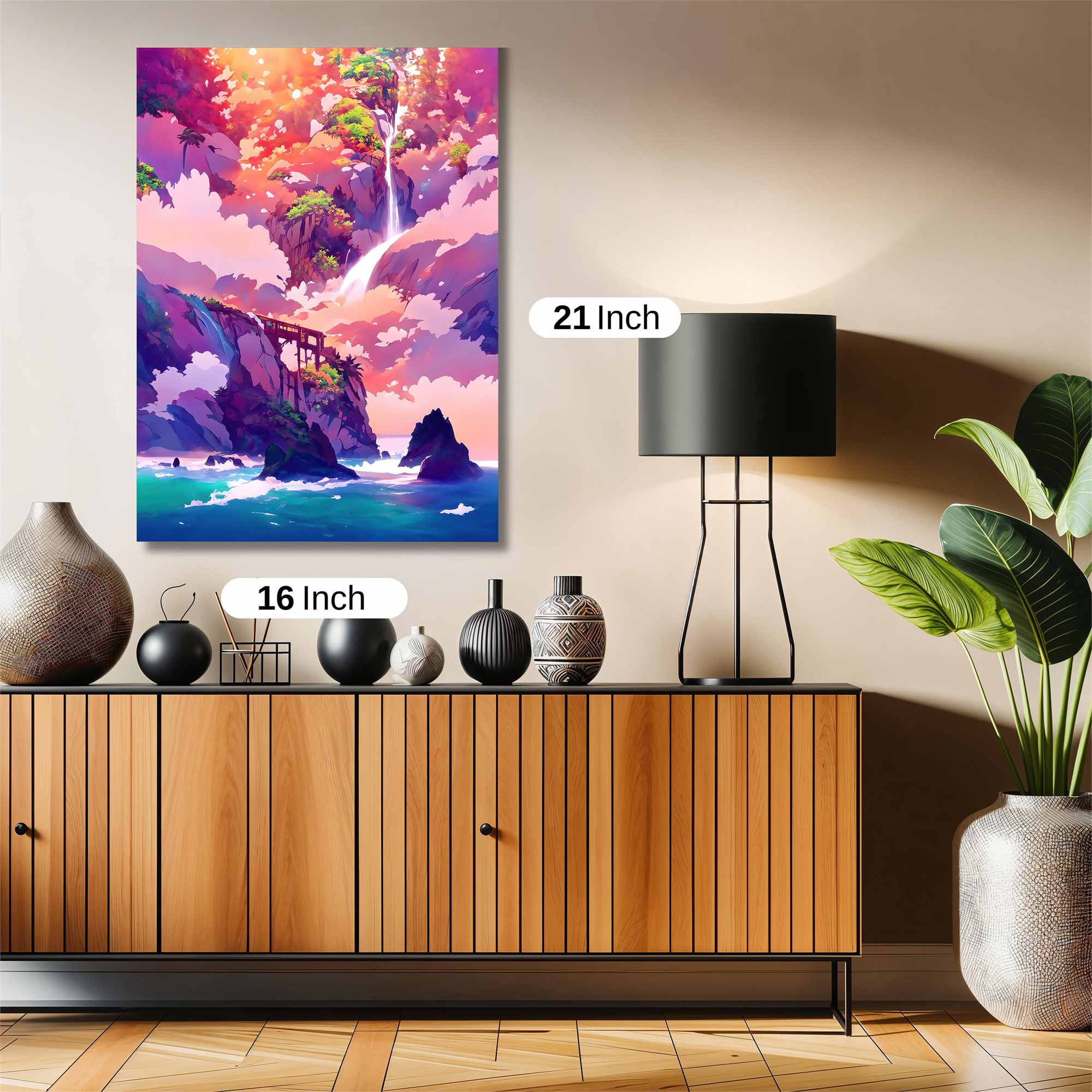 Waterfall Dreamscape Safe Wall Magnetic / M