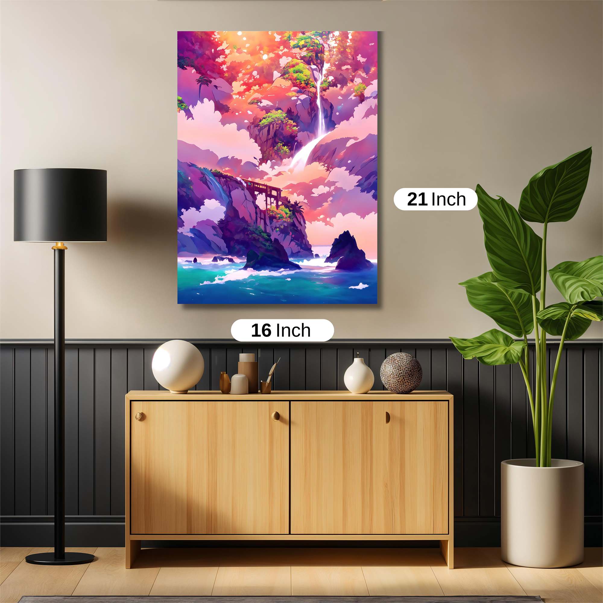 Waterfall Dreamscape Safe Wall Magnetic / M