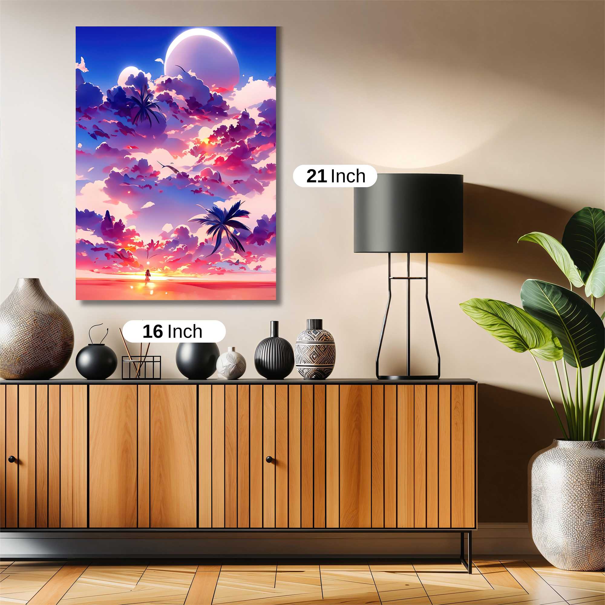 Sunset Serenity Safe Wall Magnetic / M
