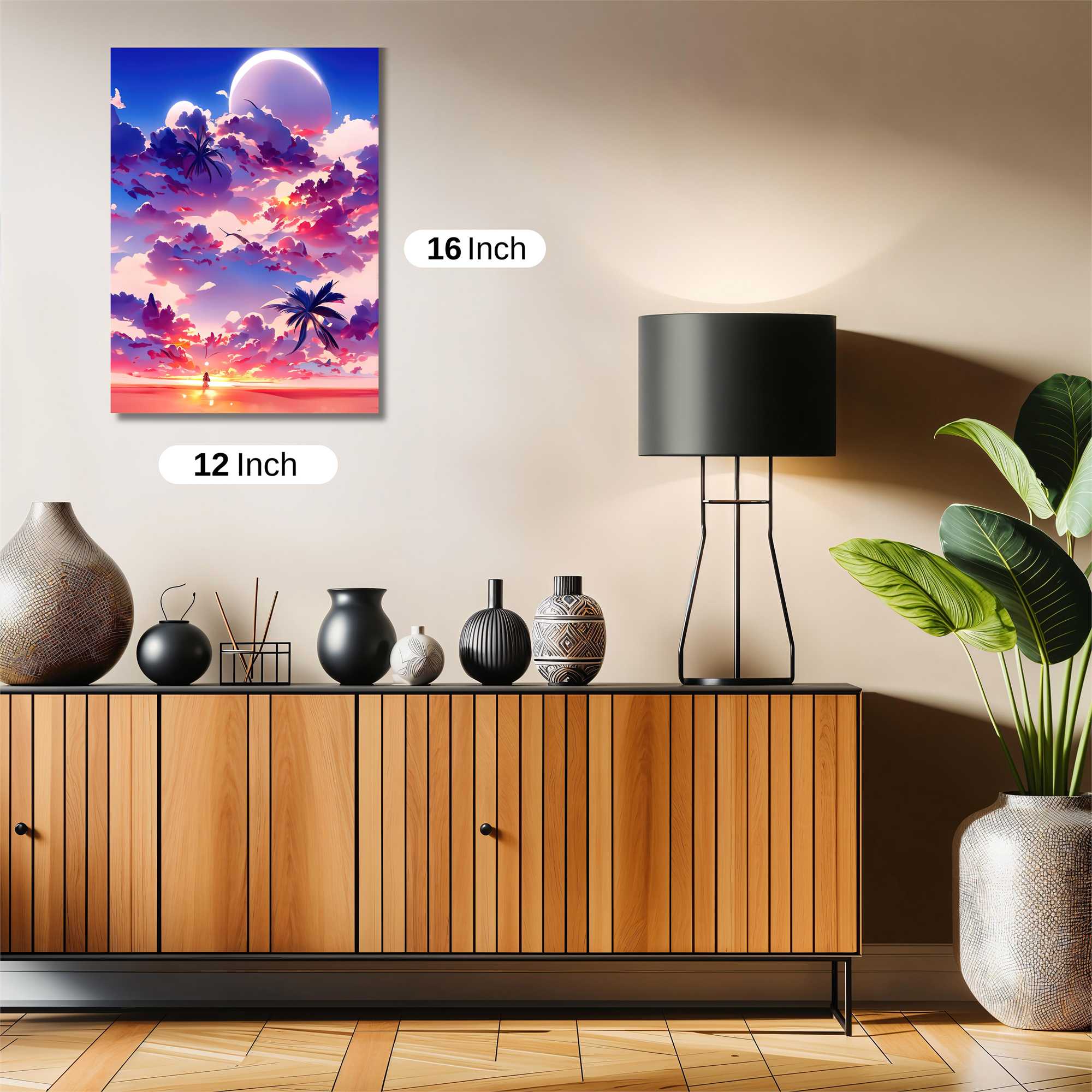 Sunset Serenity Safe Wall Magnetic / M