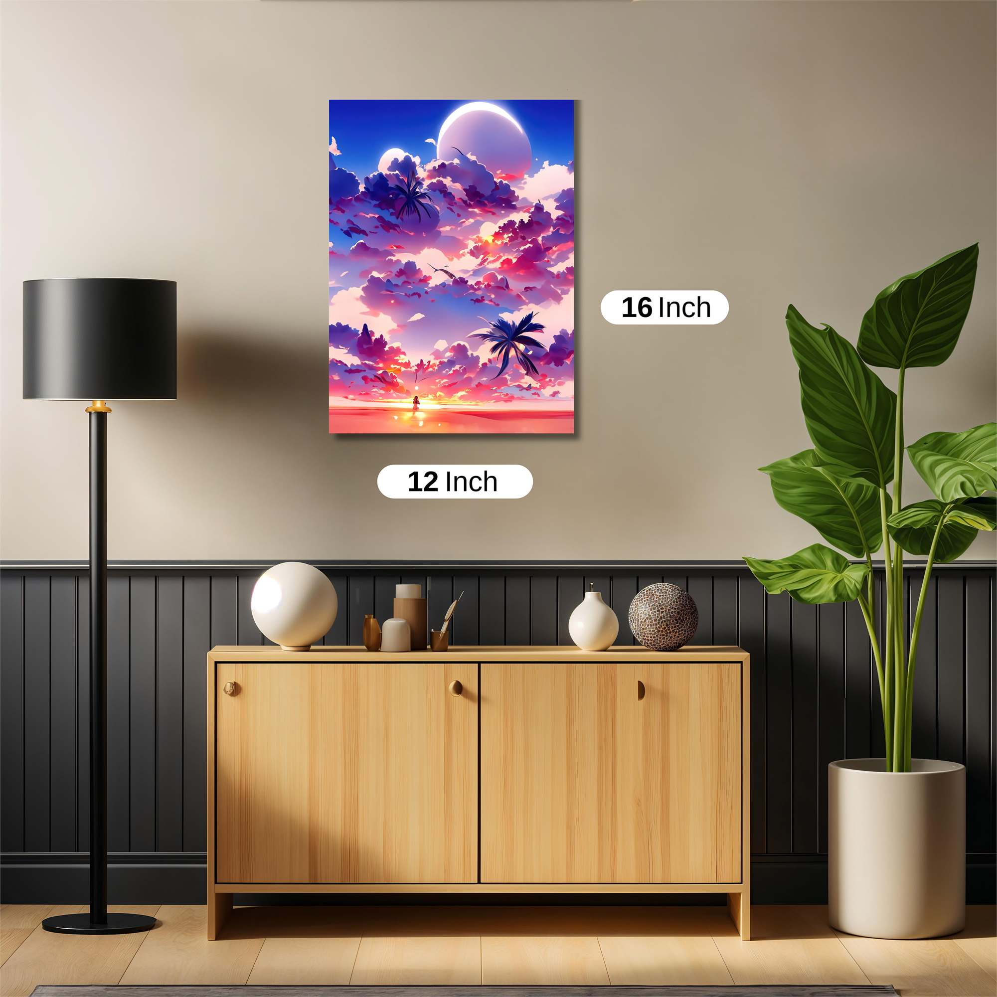 Sunset Serenity Safe Wall Magnetic / M