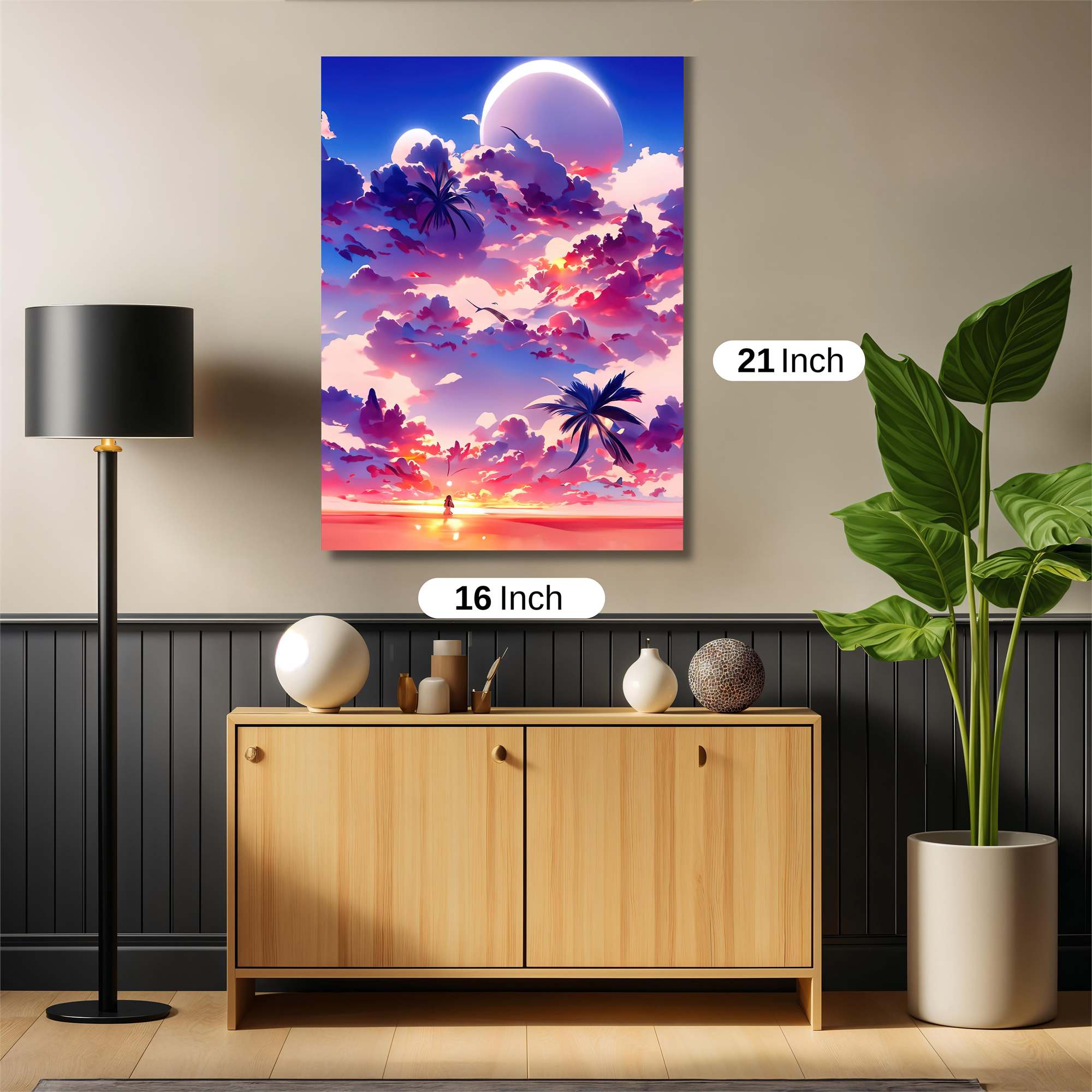 Sunset Serenity Safe Wall Magnetic / M