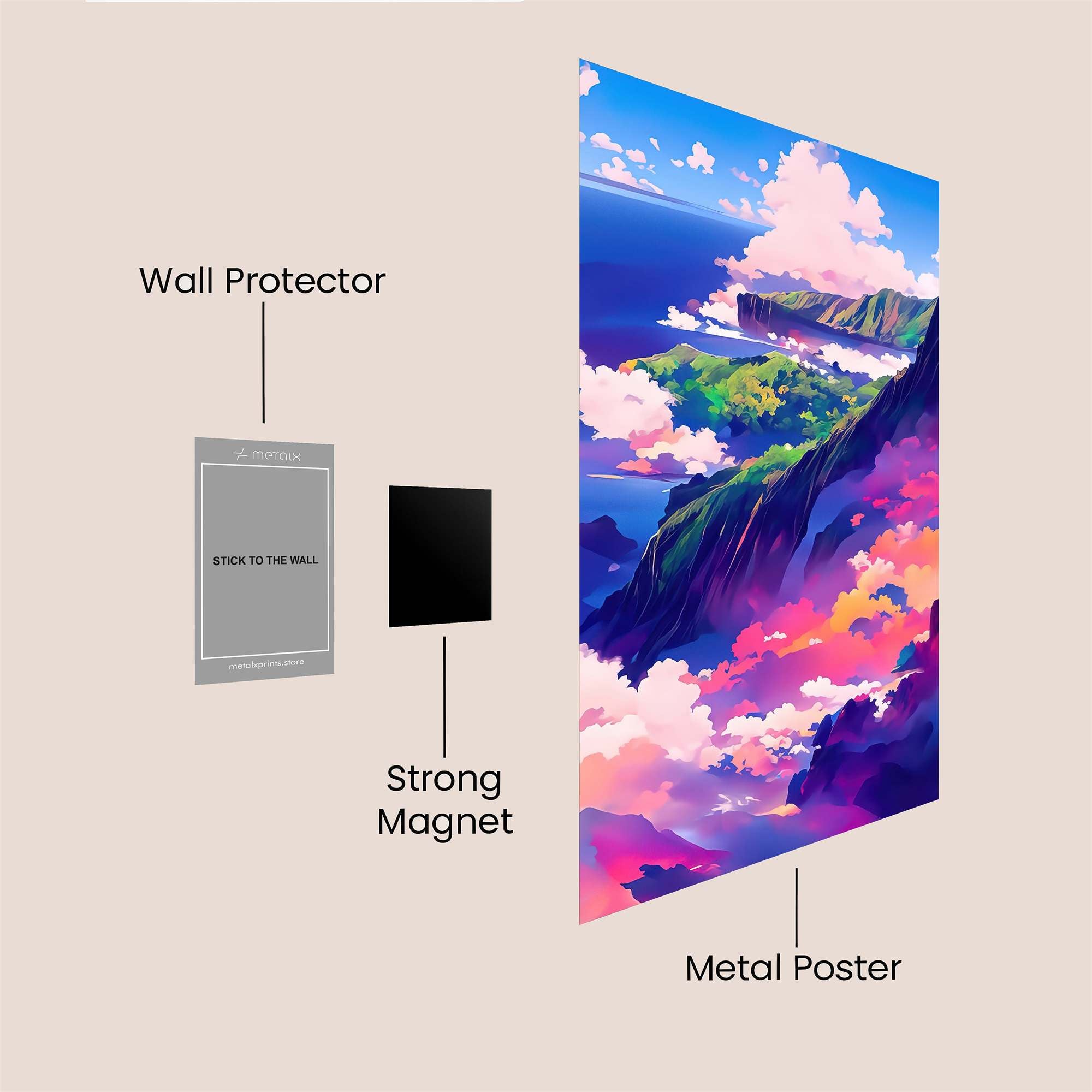 Island Dreamscape Safe Wall Magnetic / M