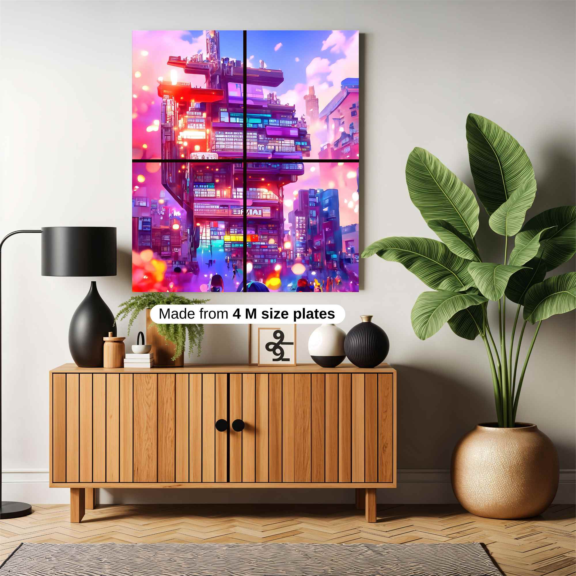 Cyberpunk Dreamscape Safe Wall Magnetic / M