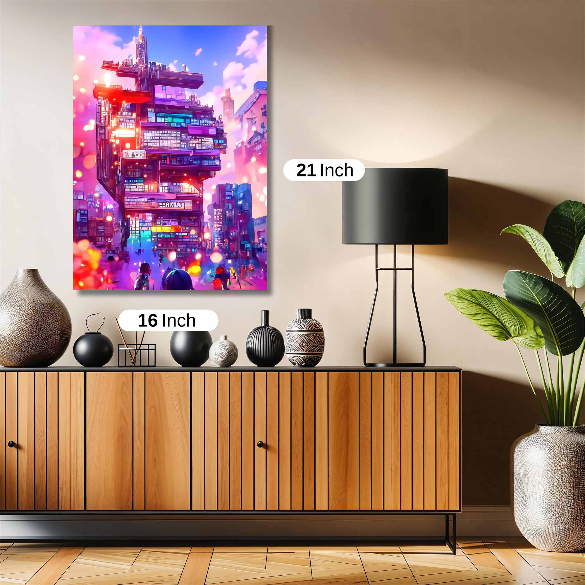 Cyberpunk Dreamscape Safe Wall Magnetic / M