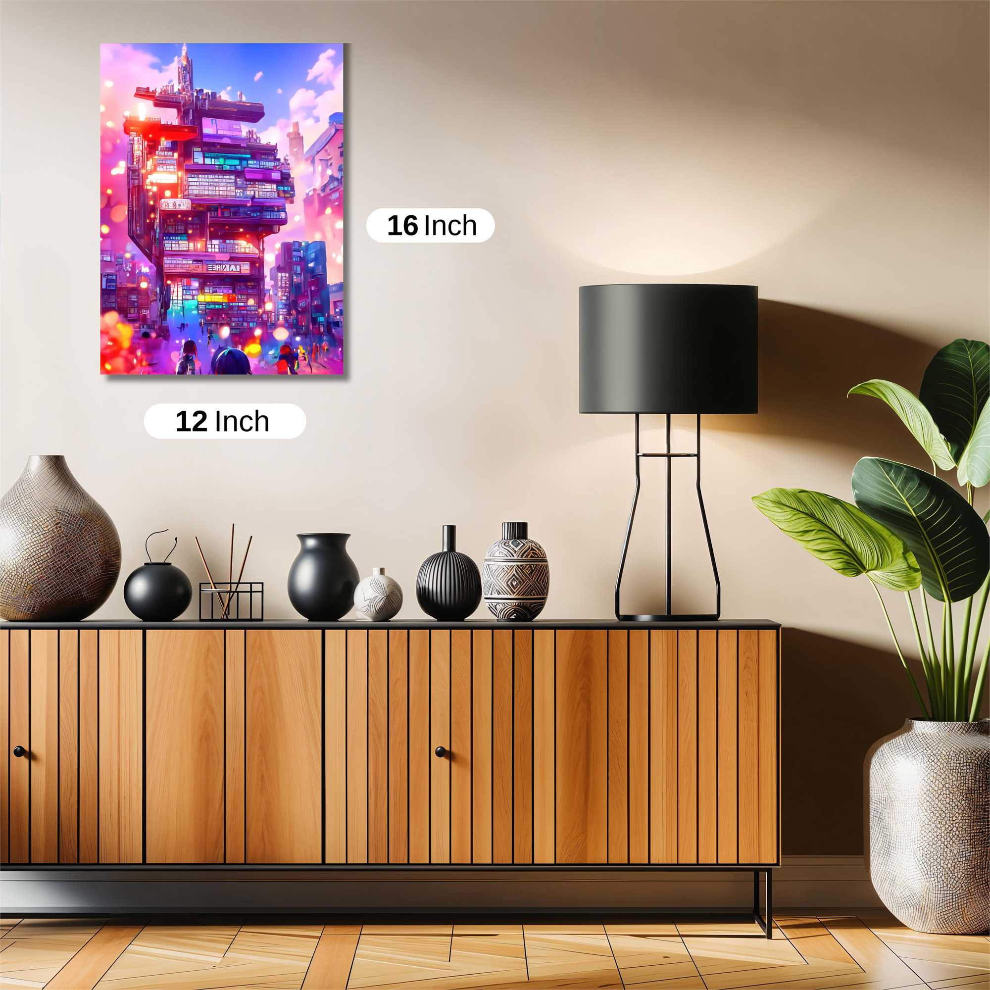 Cyberpunk Dreamscape Safe Wall Magnetic / M