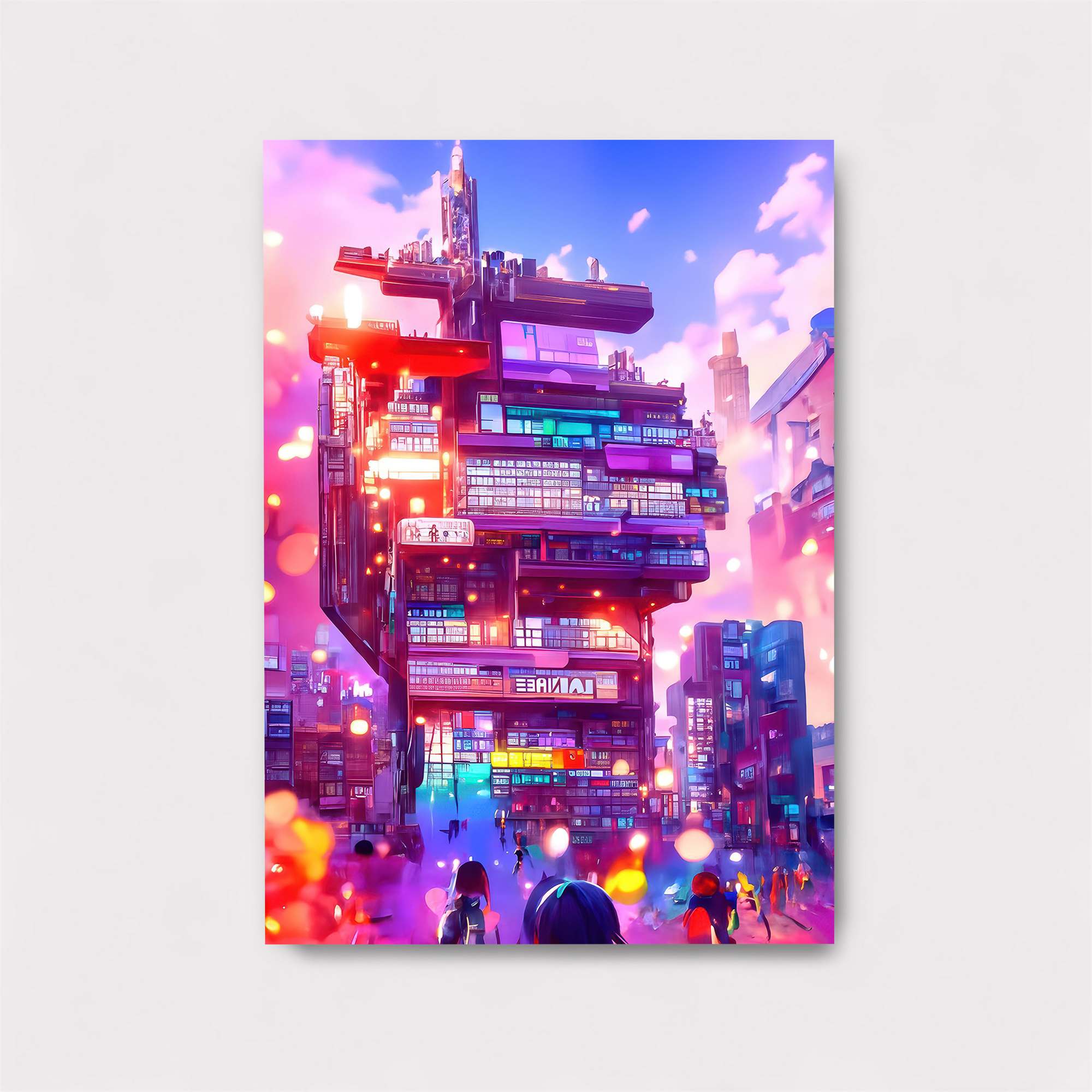 Cyberpunk Dreamscape Safe Wall Magnetic / M