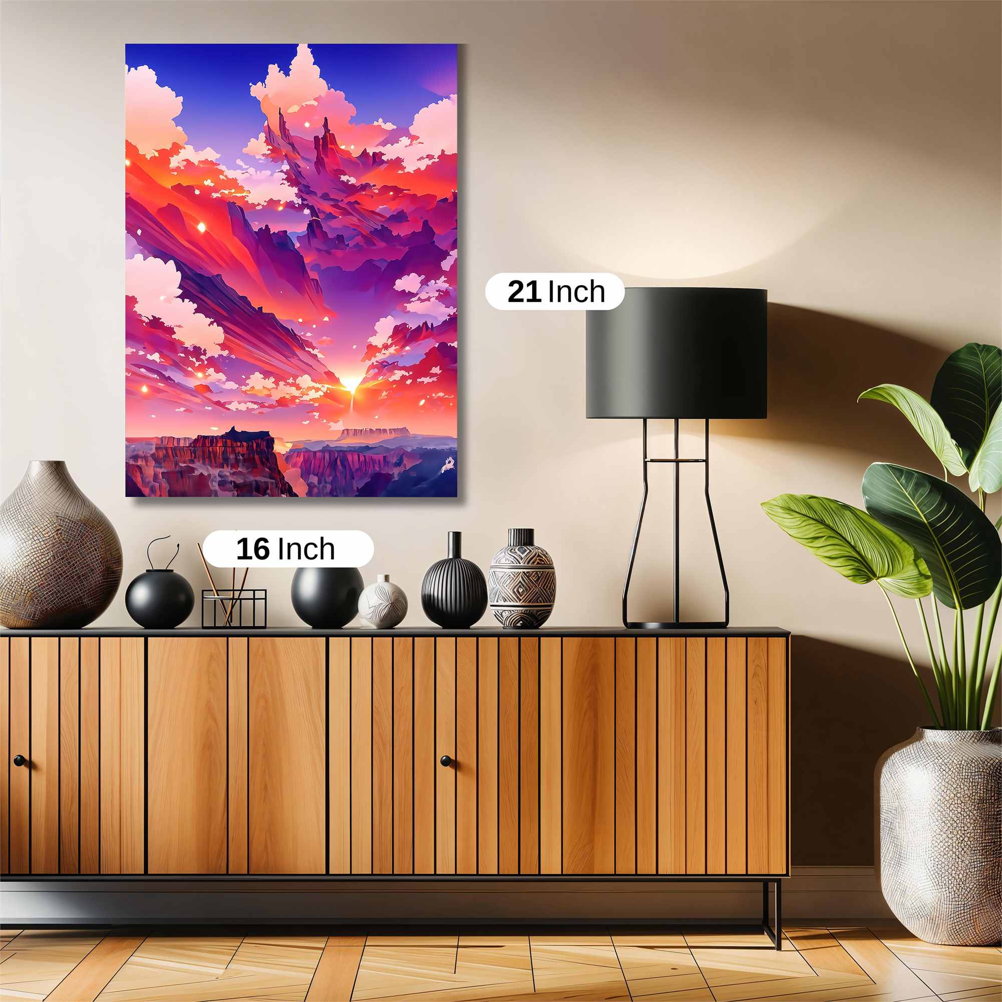 Sunset Serenity Safe Wall Magnetic / M