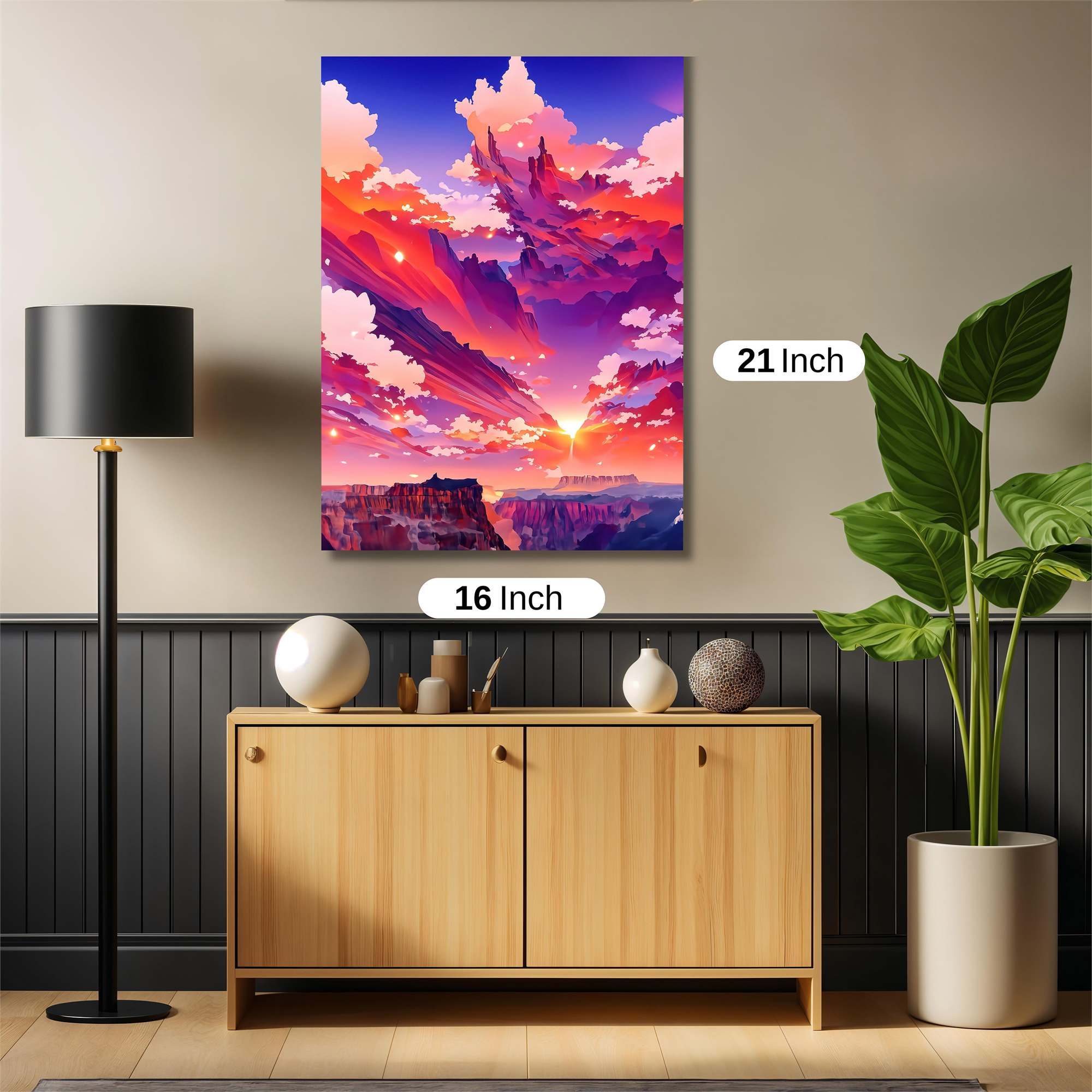 Sunset Serenity Safe Wall Magnetic / M