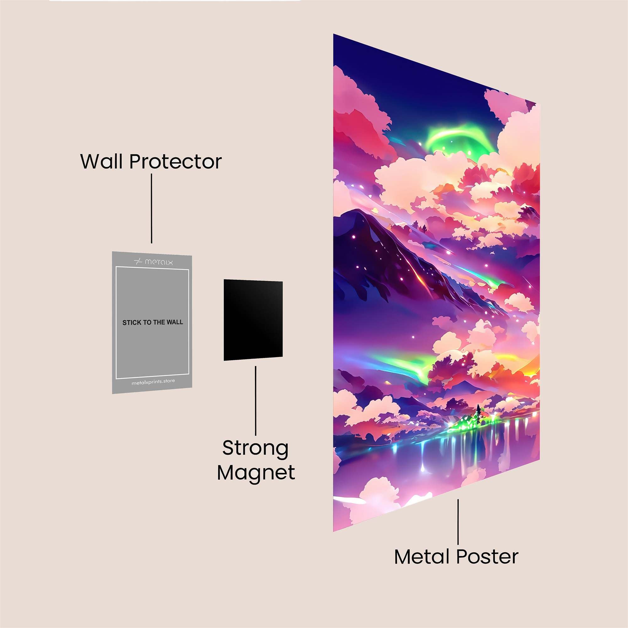 Aurora Dream Safe Wall Magnetic / M