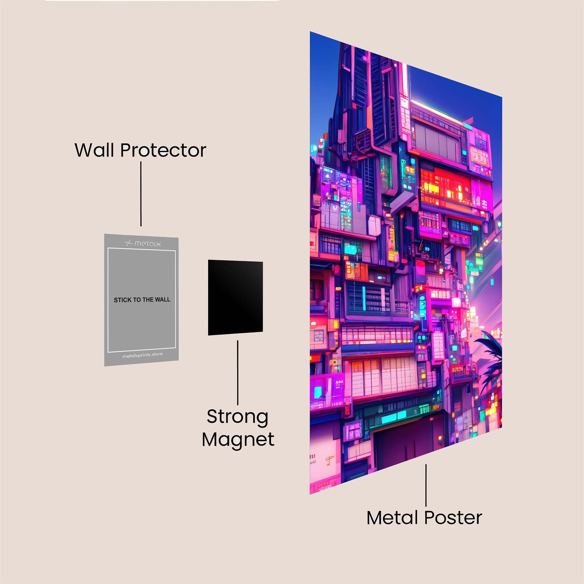 Cyberpunk Dream Safe Wall Magnetic / M
