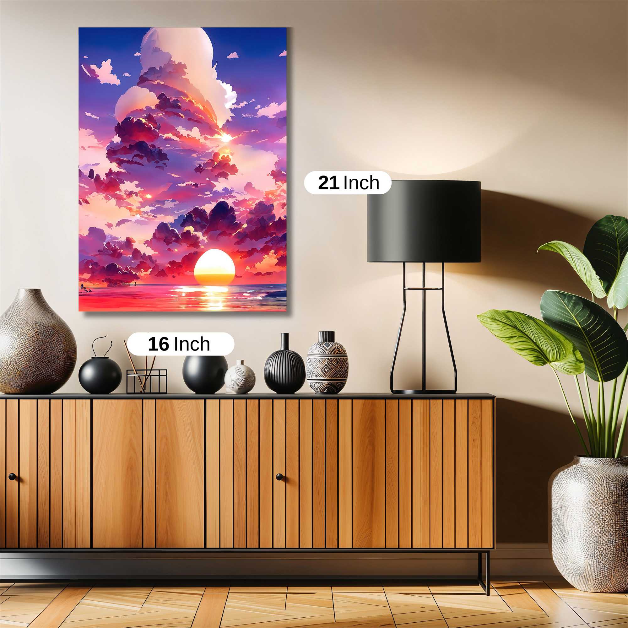 Sunset Serenity Safe Wall Magnetic / M