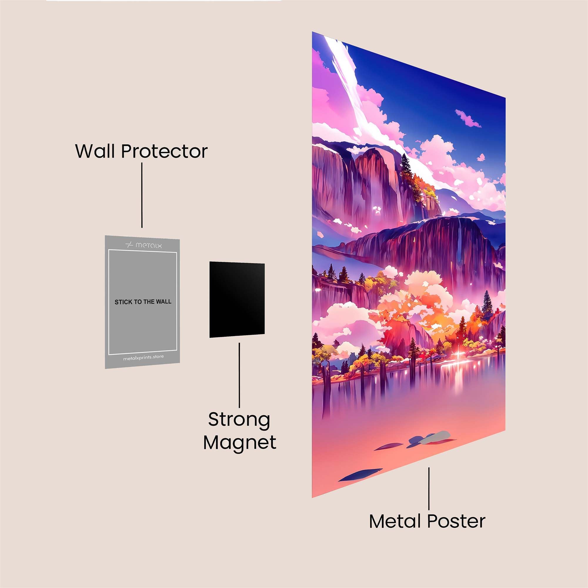 Yosemite Dreamscape Safe Wall Magnetic / M