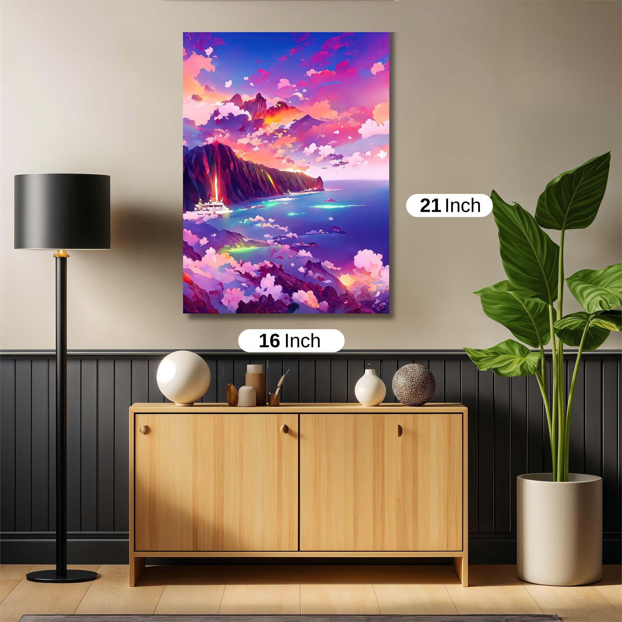 Sunset Serenity Safe Wall Magnetic / M