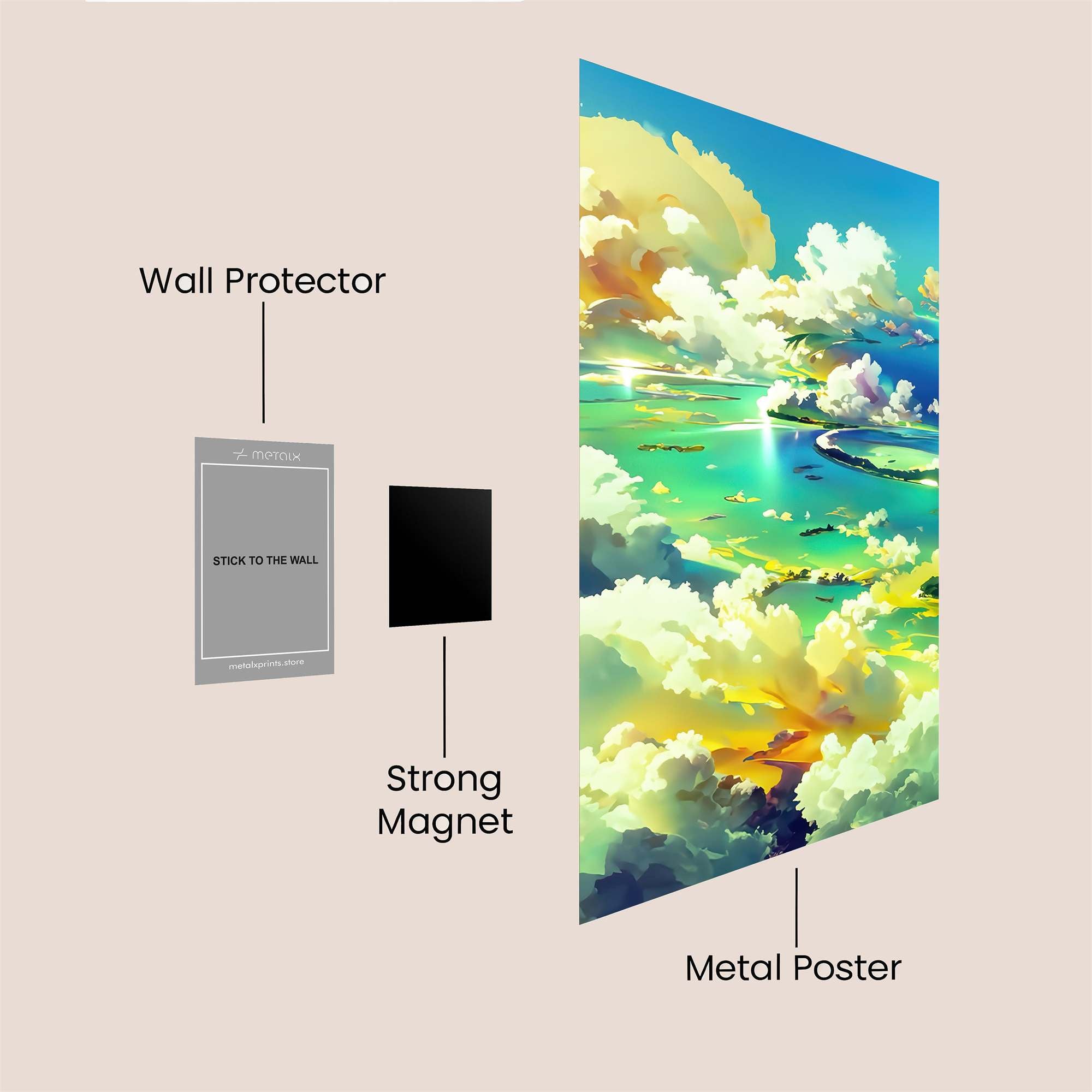 Island Bliss Safe Wall Magnetic / M