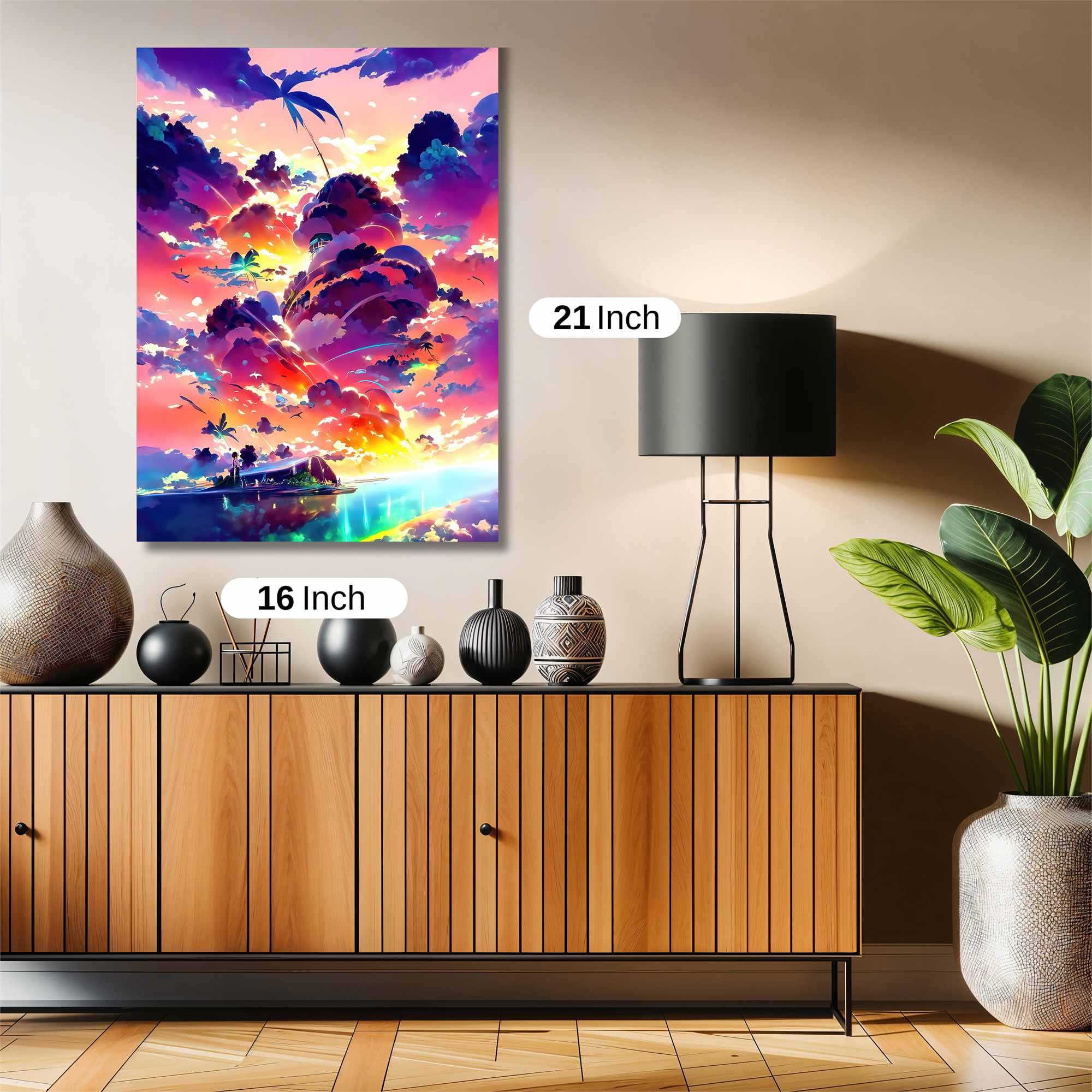 Sunset Serenity Safe Wall Magnetic / M