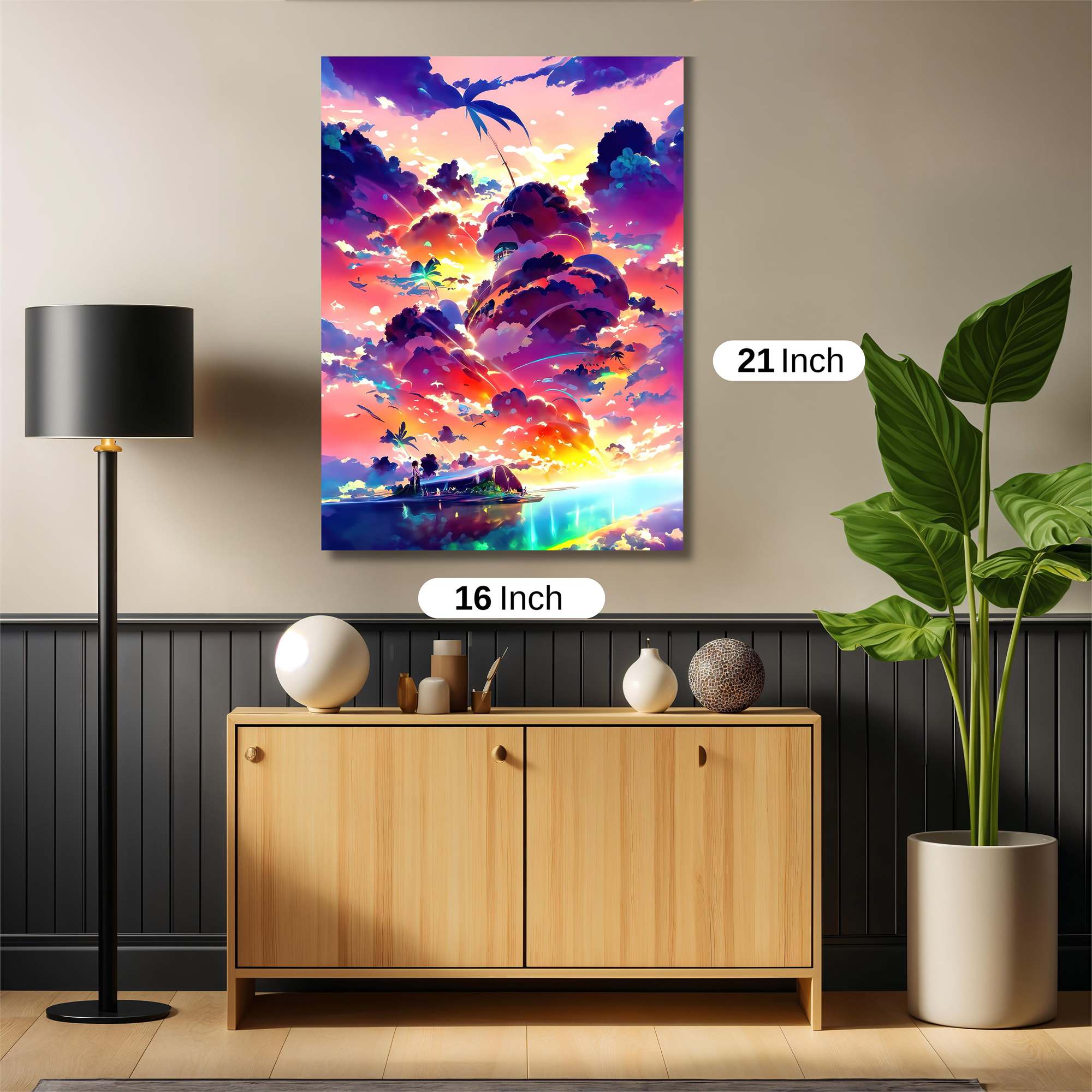 Sunset Serenity Safe Wall Magnetic / M
