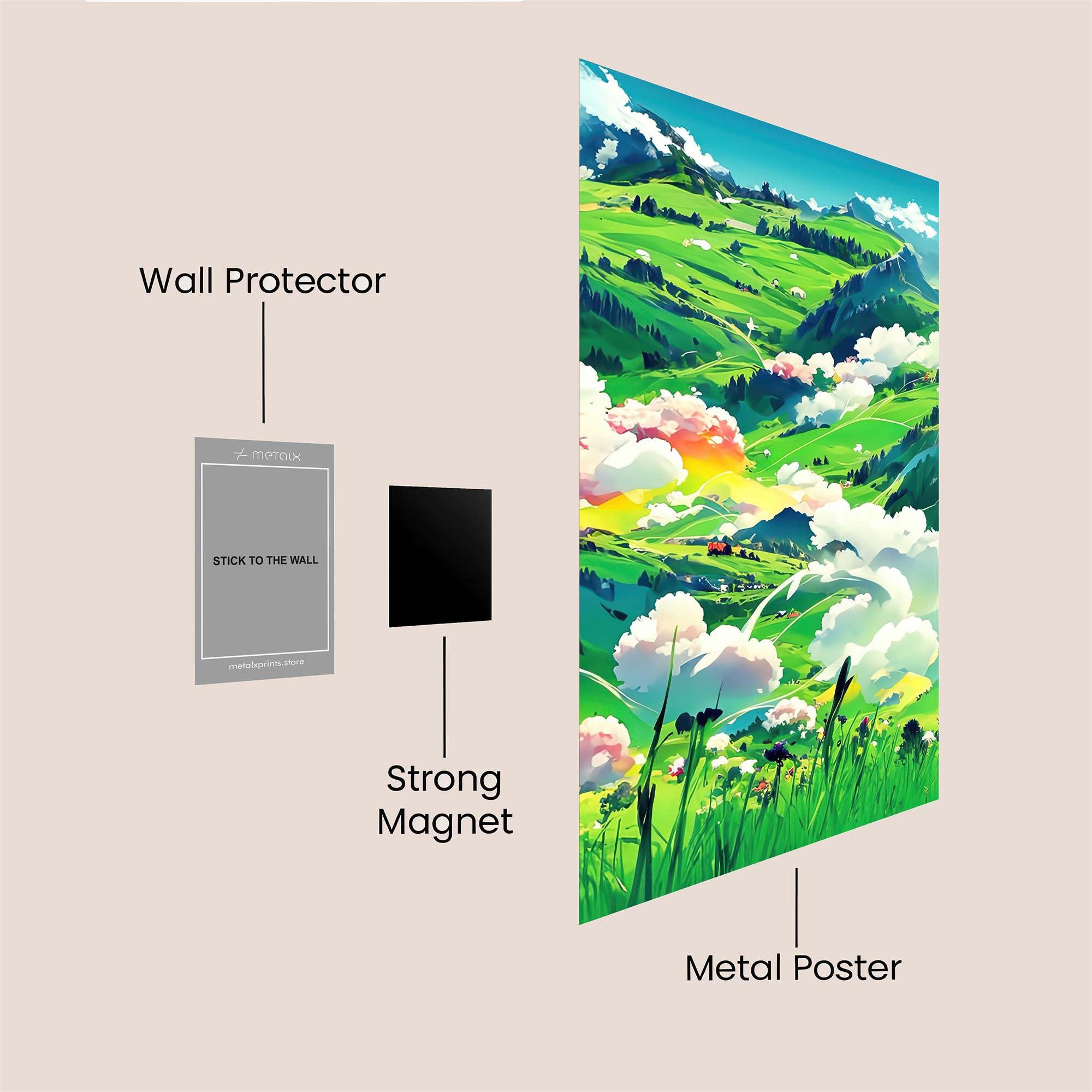 Alpine Bliss Safe Wall Magnetic / M