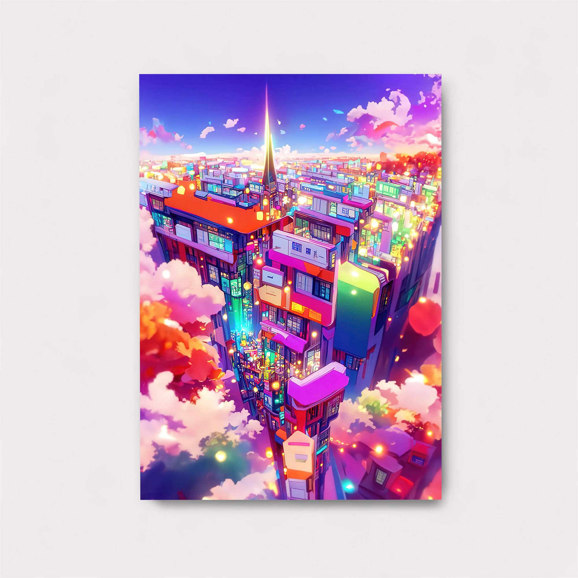 Neon Dreamscape Safe Wall Magnetic / M
