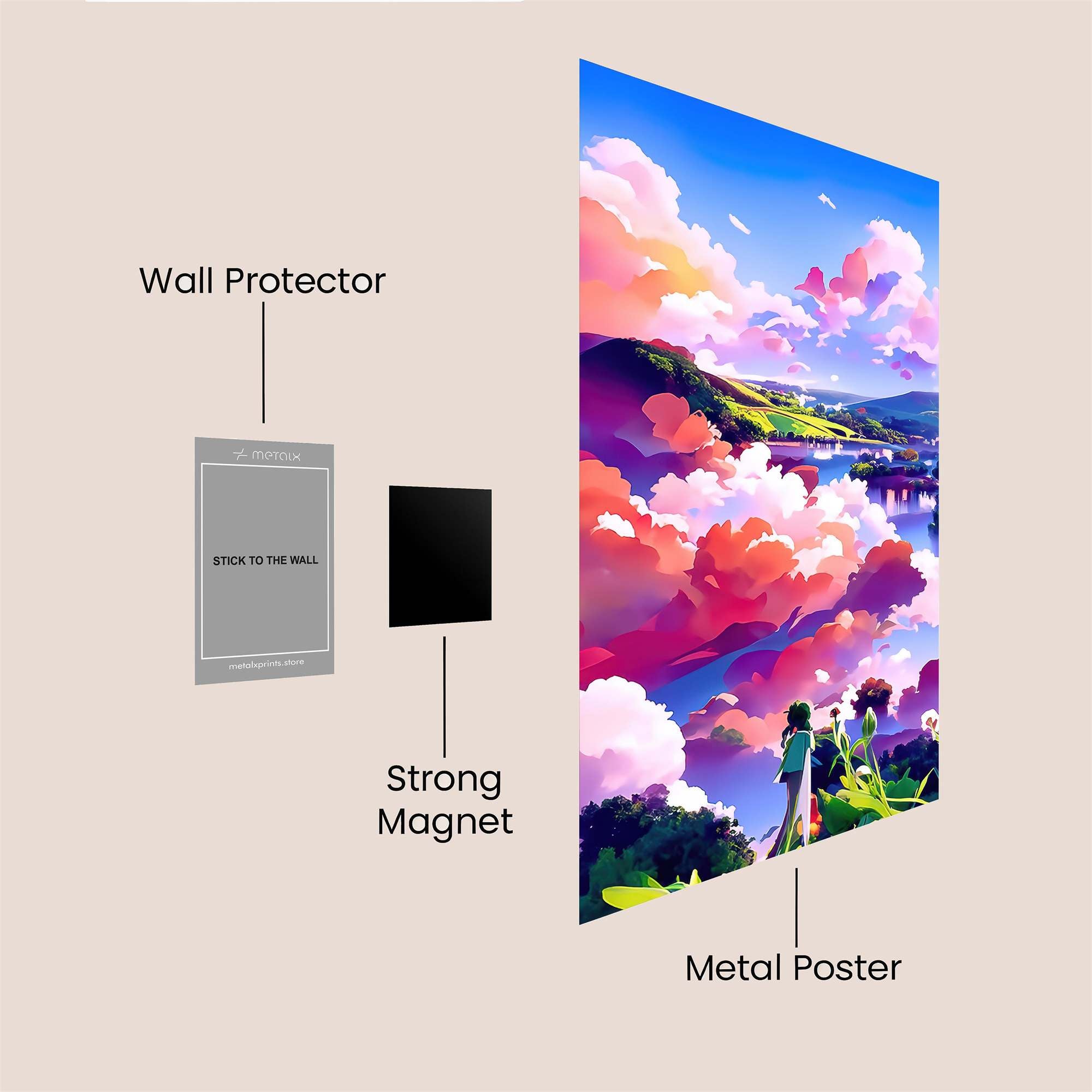 Skyward Serenity Safe Wall Magnetic / M