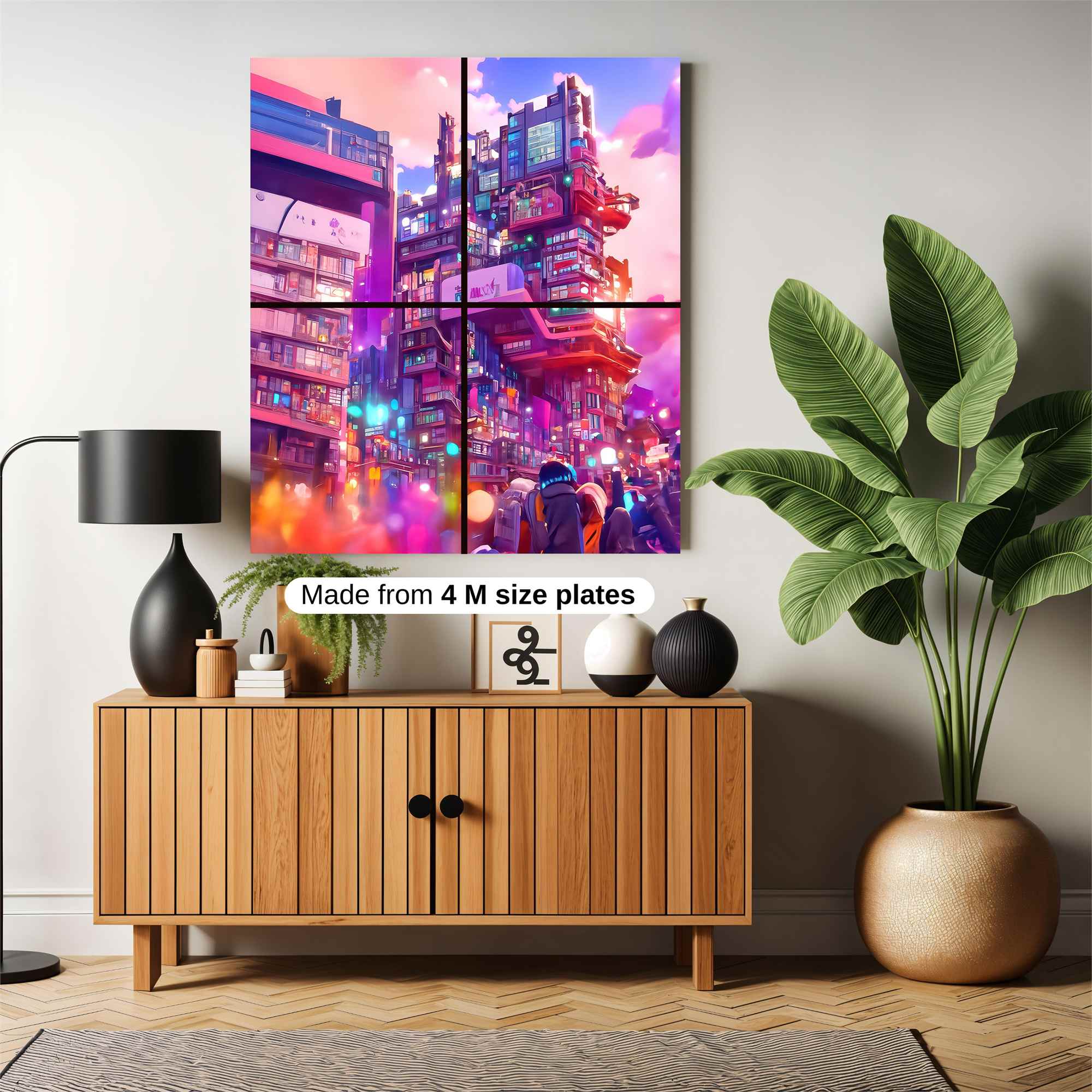 Cyberpunk Dreamscape Safe Wall Magnetic / M